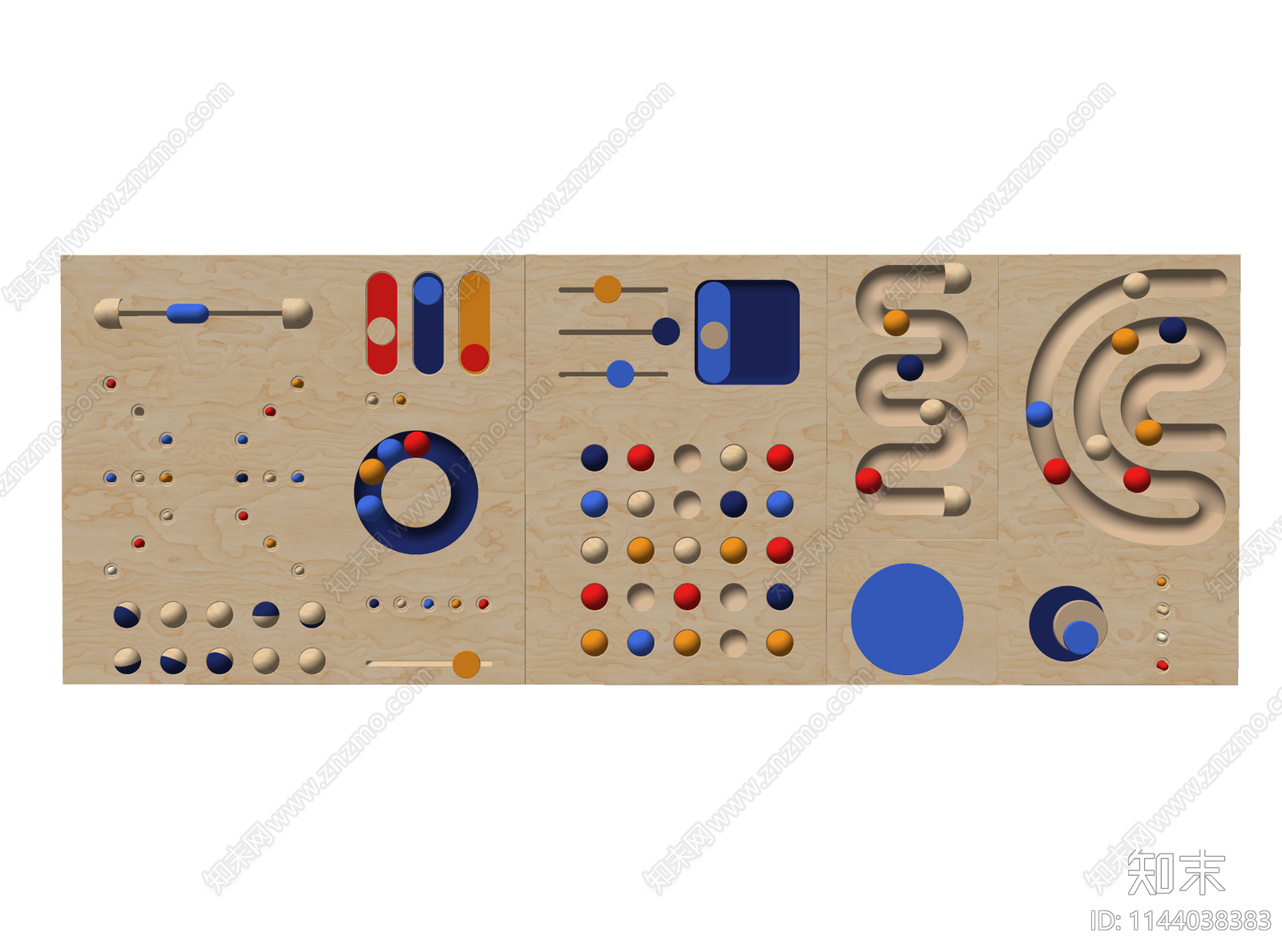 儿童互动游戏板SU模型下载【ID:1144038383】