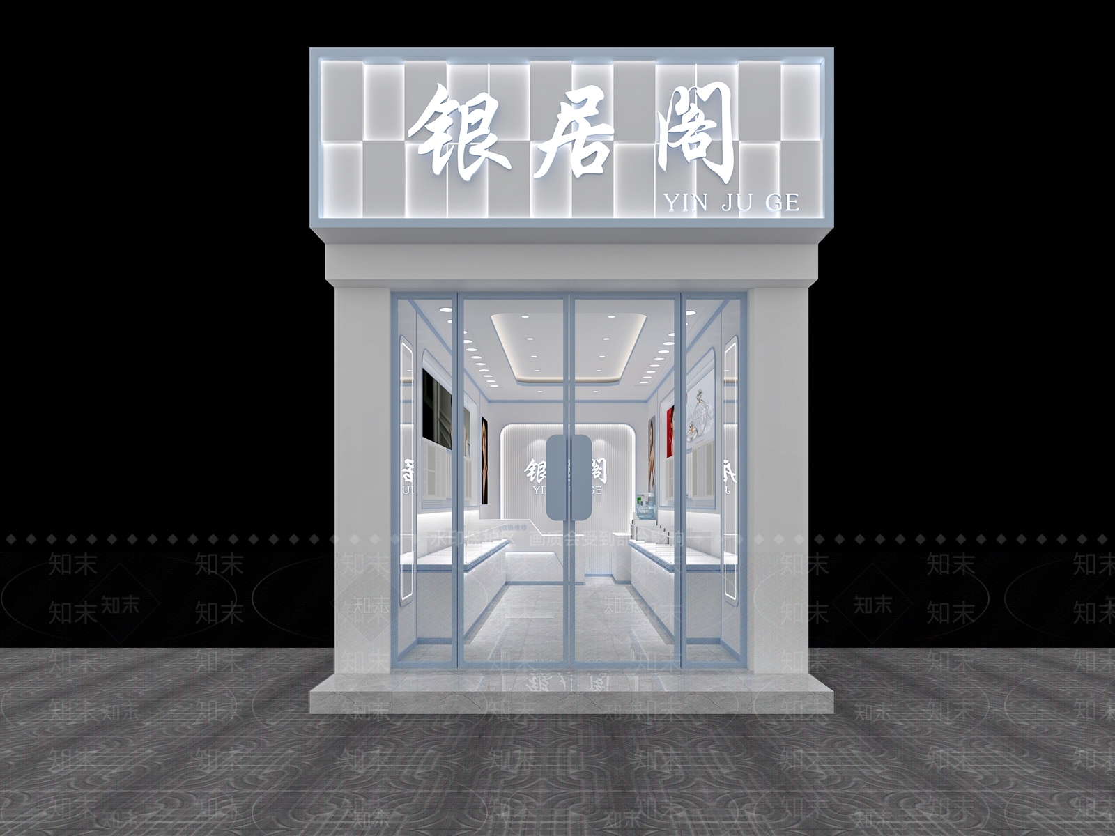 现代珠宝店3D模型下载【ID:1144040924】
