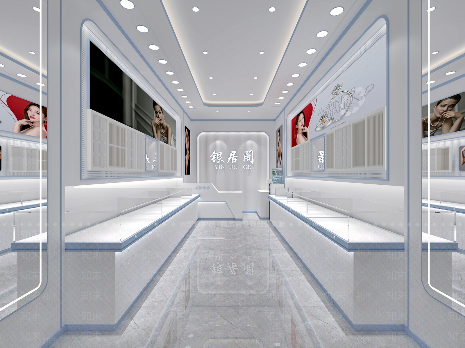 现代珠宝店3D模型下载【ID:1144040924】