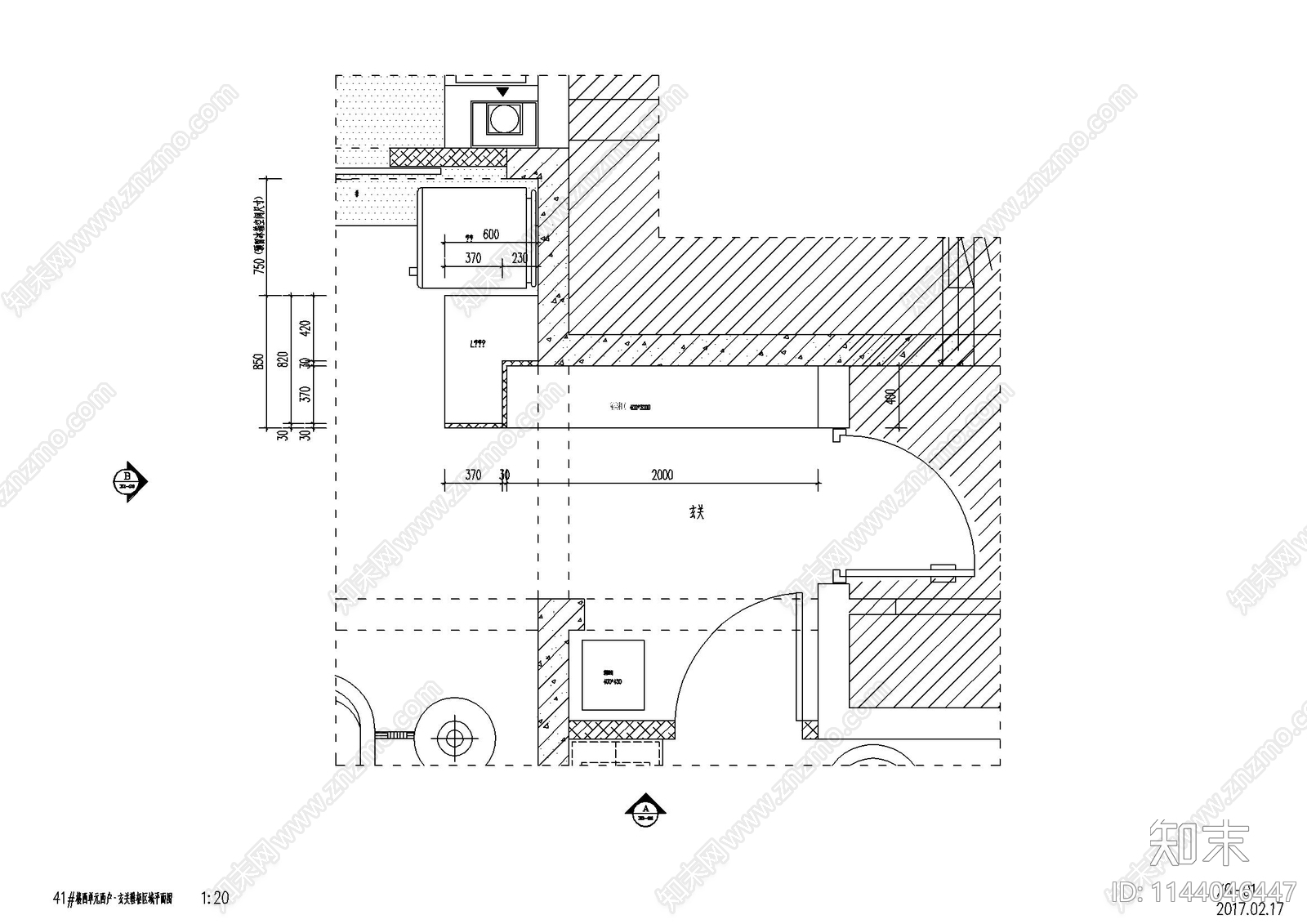 大平层室内装修cad施工图下载【ID:1144046447】