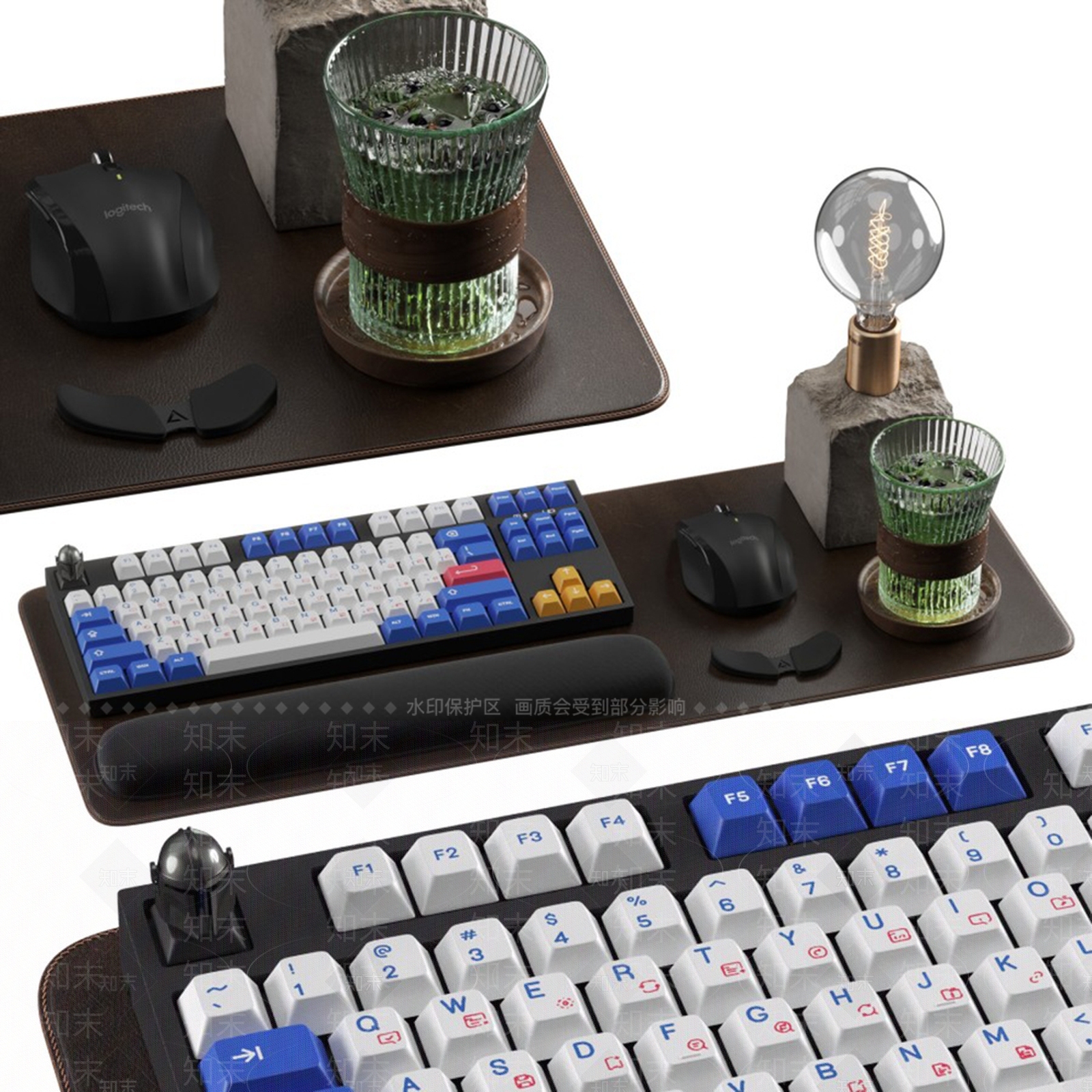 办公用品组合3D模型下载【ID:1144059135】