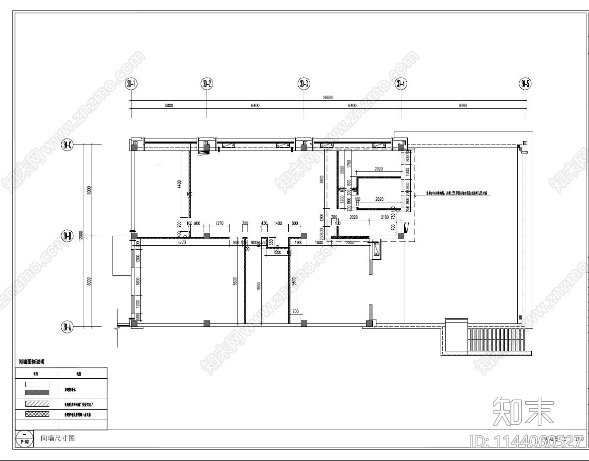 龙江物业办公室室内施工图下载【ID:1144060527】