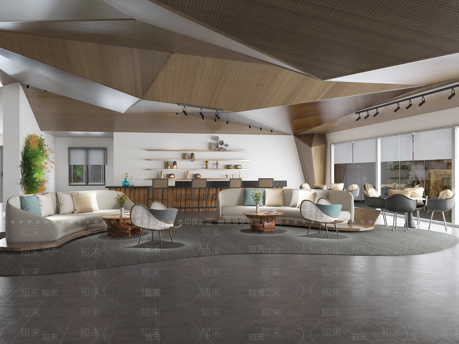 现代音乐餐厅3D模型下载【ID:1144076393】