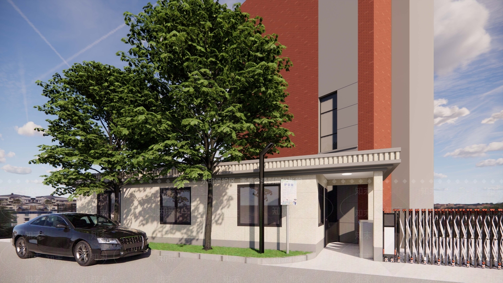 岗亭SU模型下载【ID:1201121439】