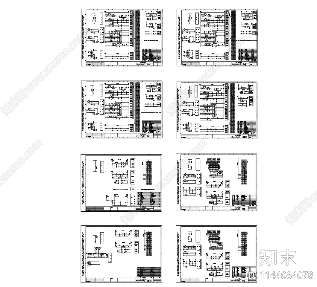 施耐德电气10KV高压柜进线cad施工图下载【ID:1144084078】