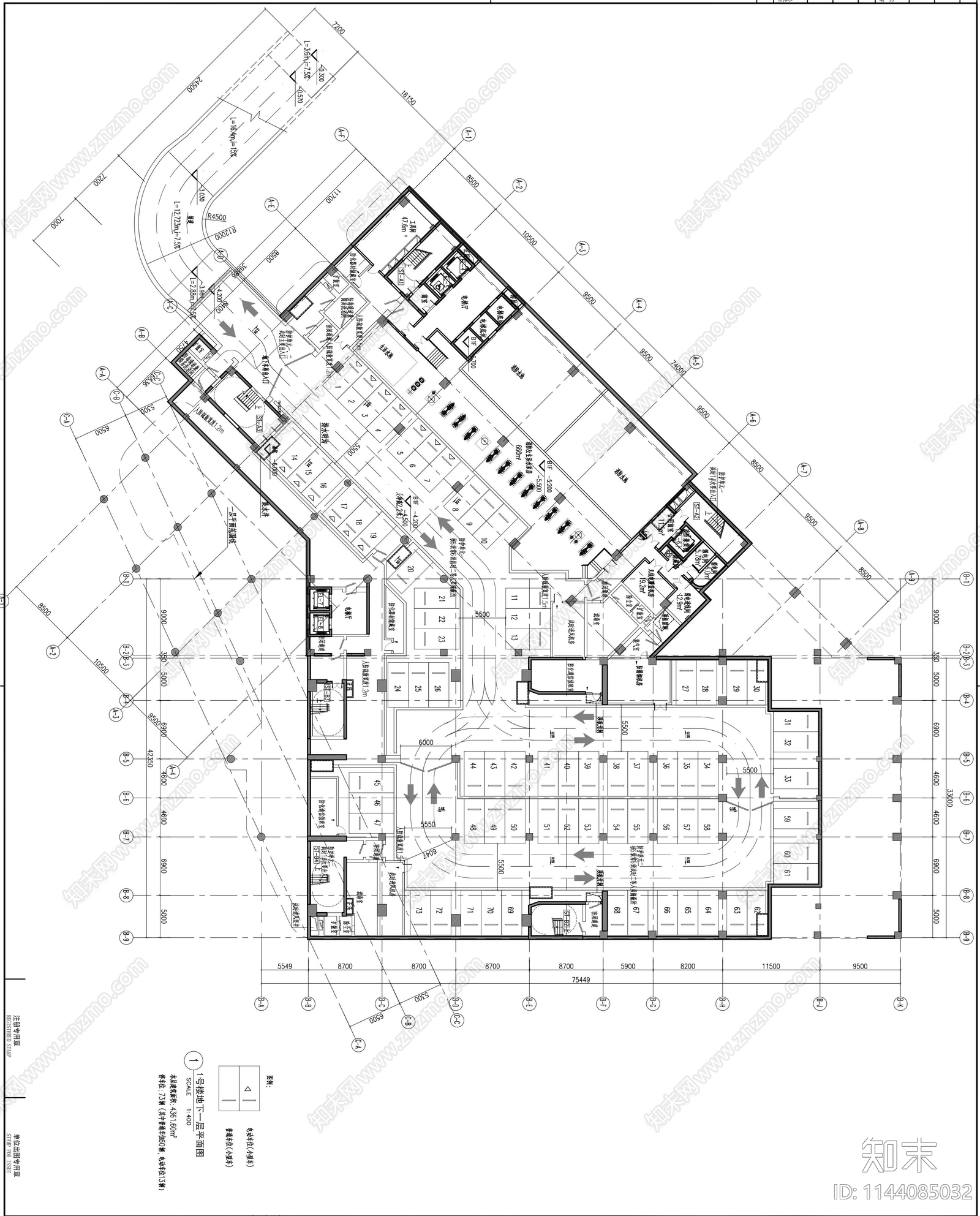 工艺美术学校建筑cad施工图下载【ID:1144085032】