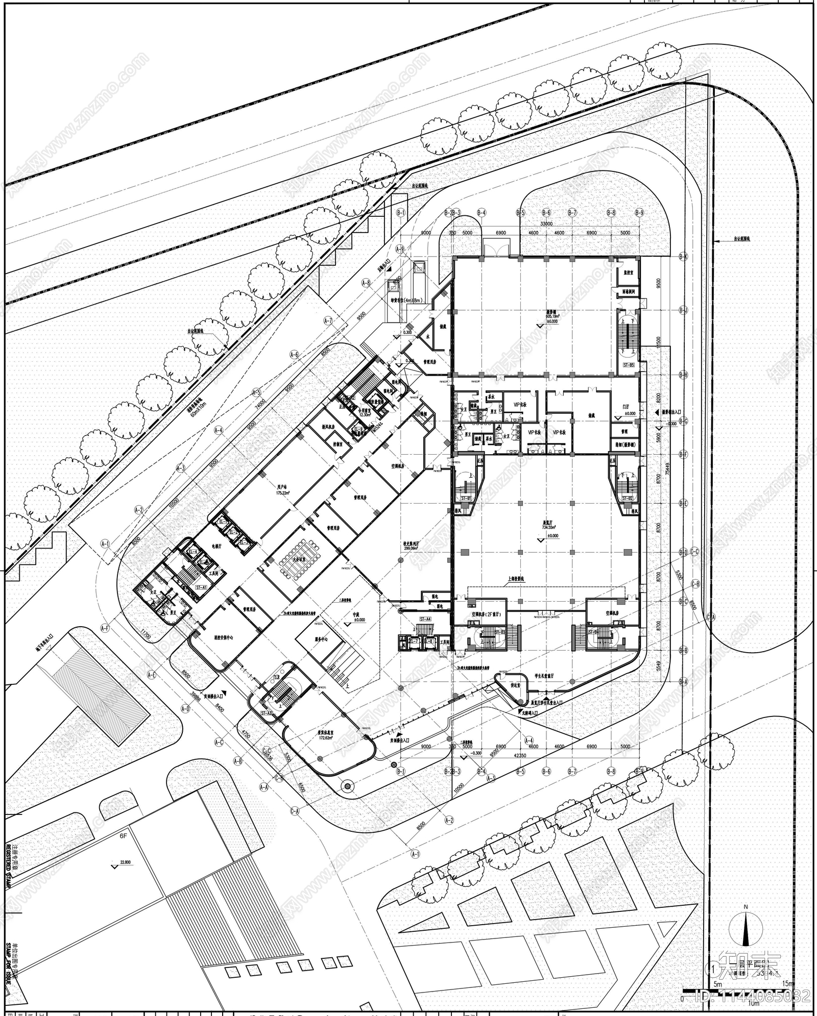 工艺美术学校建筑cad施工图下载【ID:1144085032】