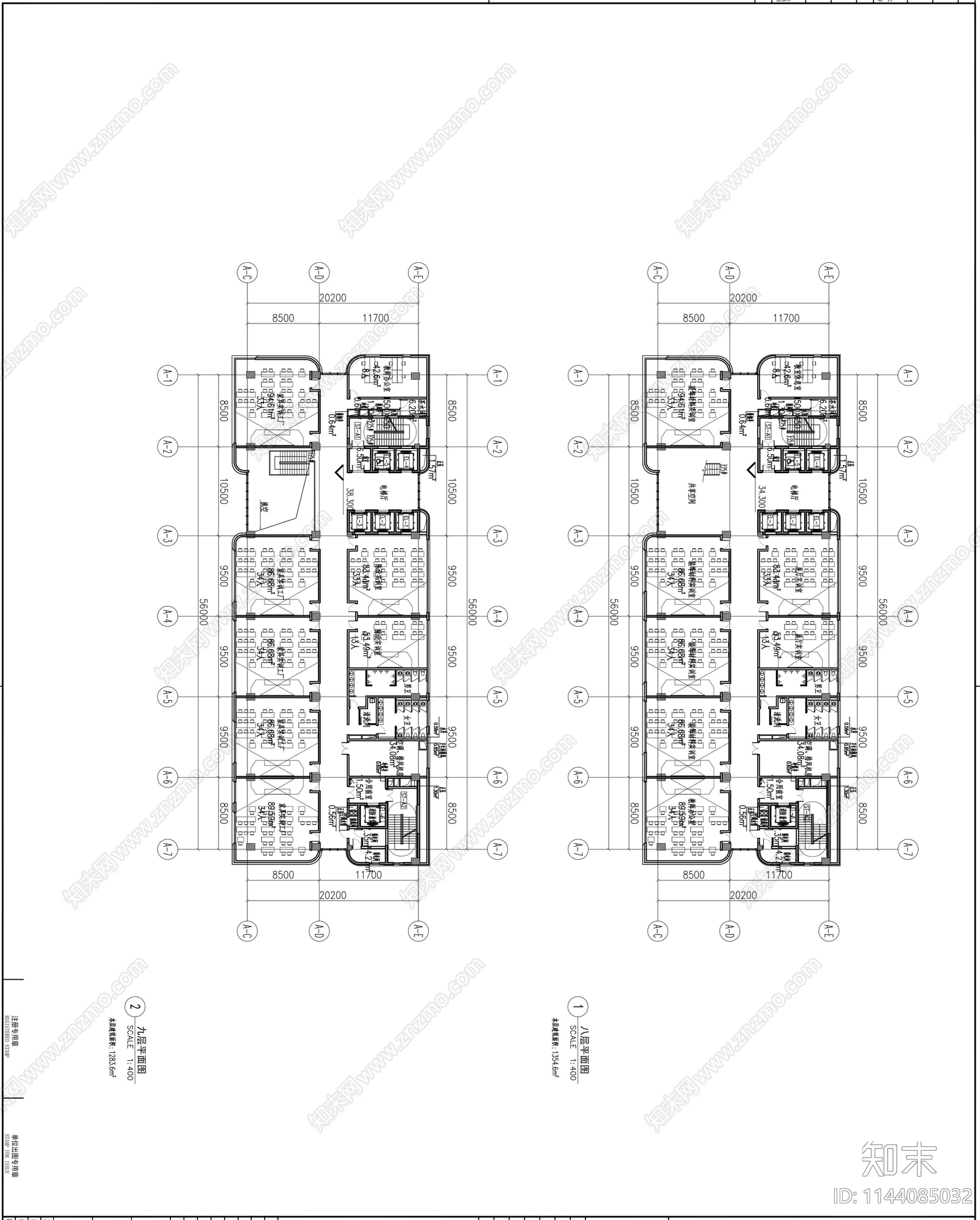 工艺美术学校建筑cad施工图下载【ID:1144085032】