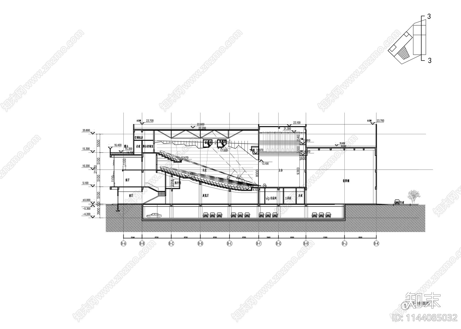 工艺美术学校建筑cad施工图下载【ID:1144085032】