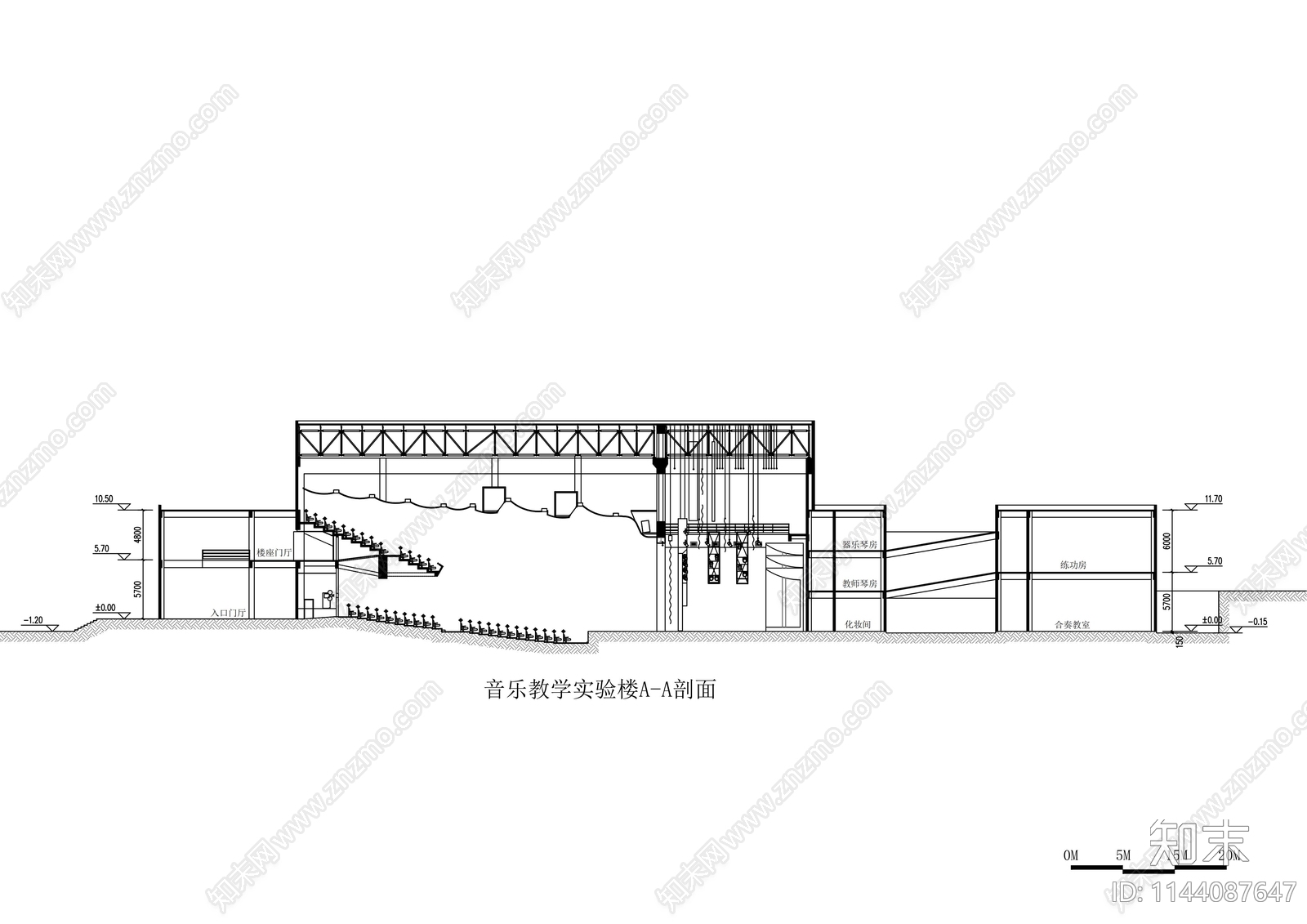 南师大中北学院学校建筑cad施工图下载【ID:1144087647】