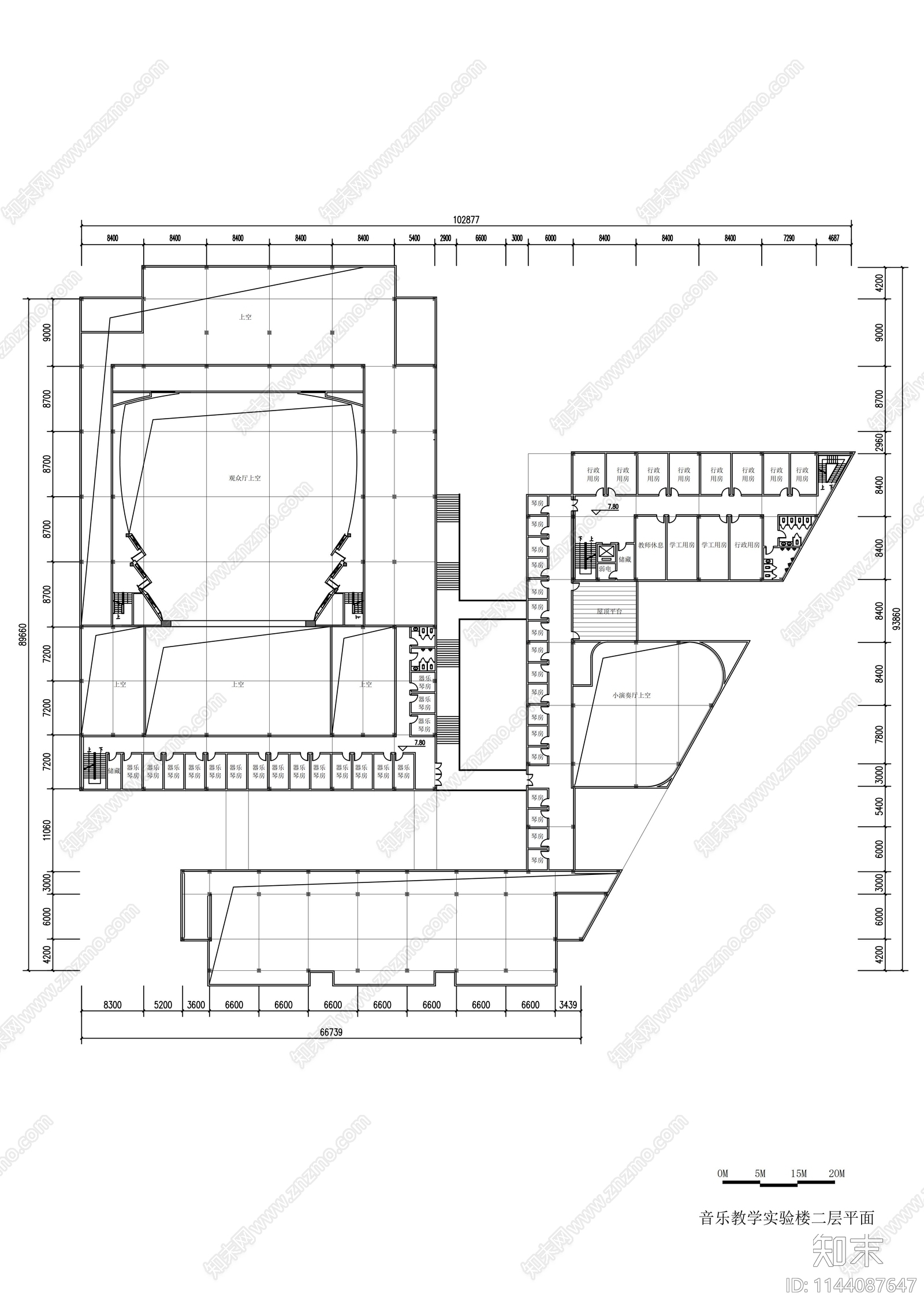 南师大中北学院学校建筑cad施工图下载【ID:1144087647】