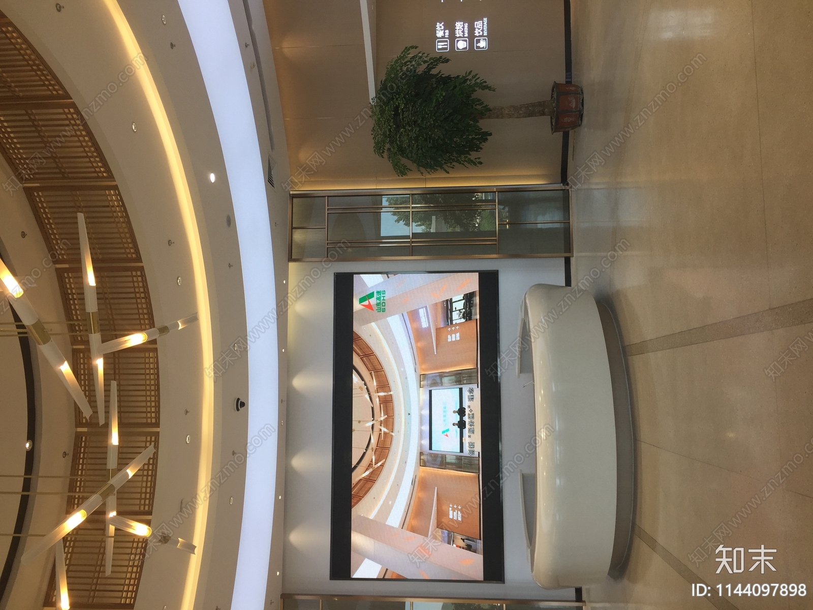 山东高速泰安服务区室内装修施工图下载【ID:1144097898】