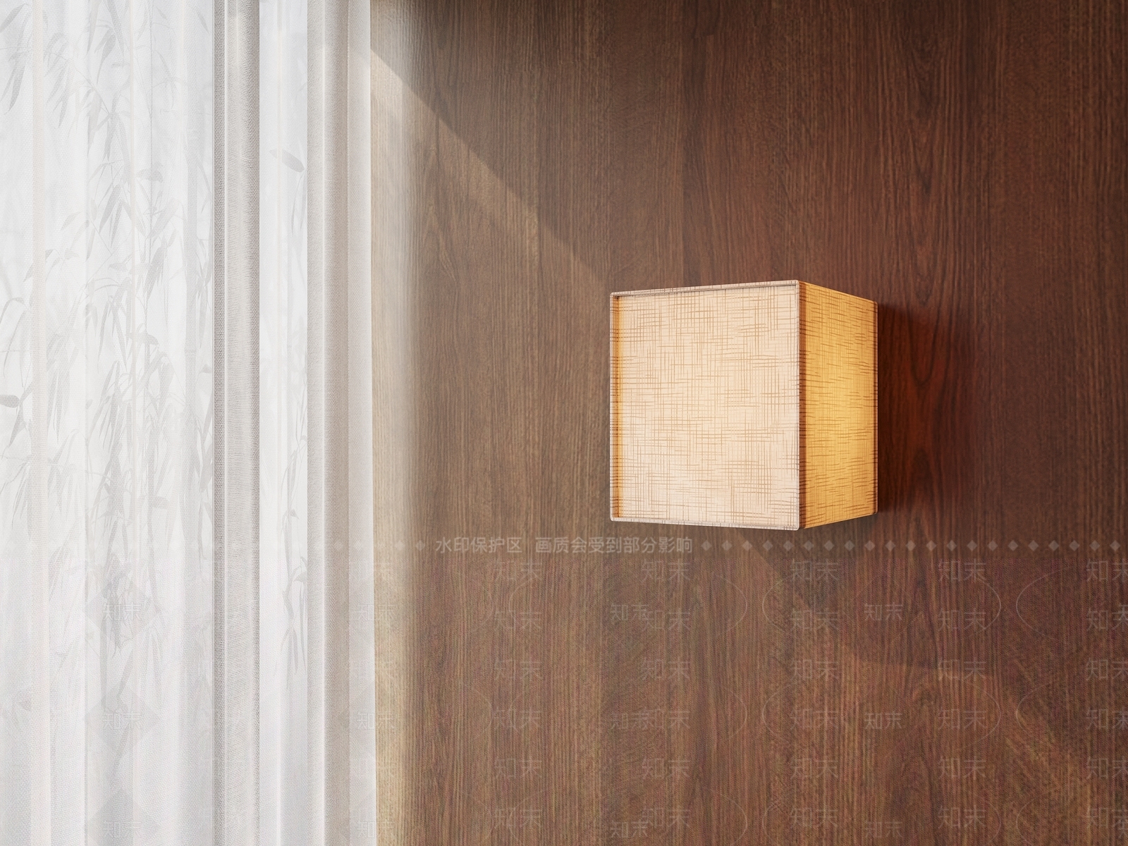 日式壁灯3D模型下载【ID:1144101320】