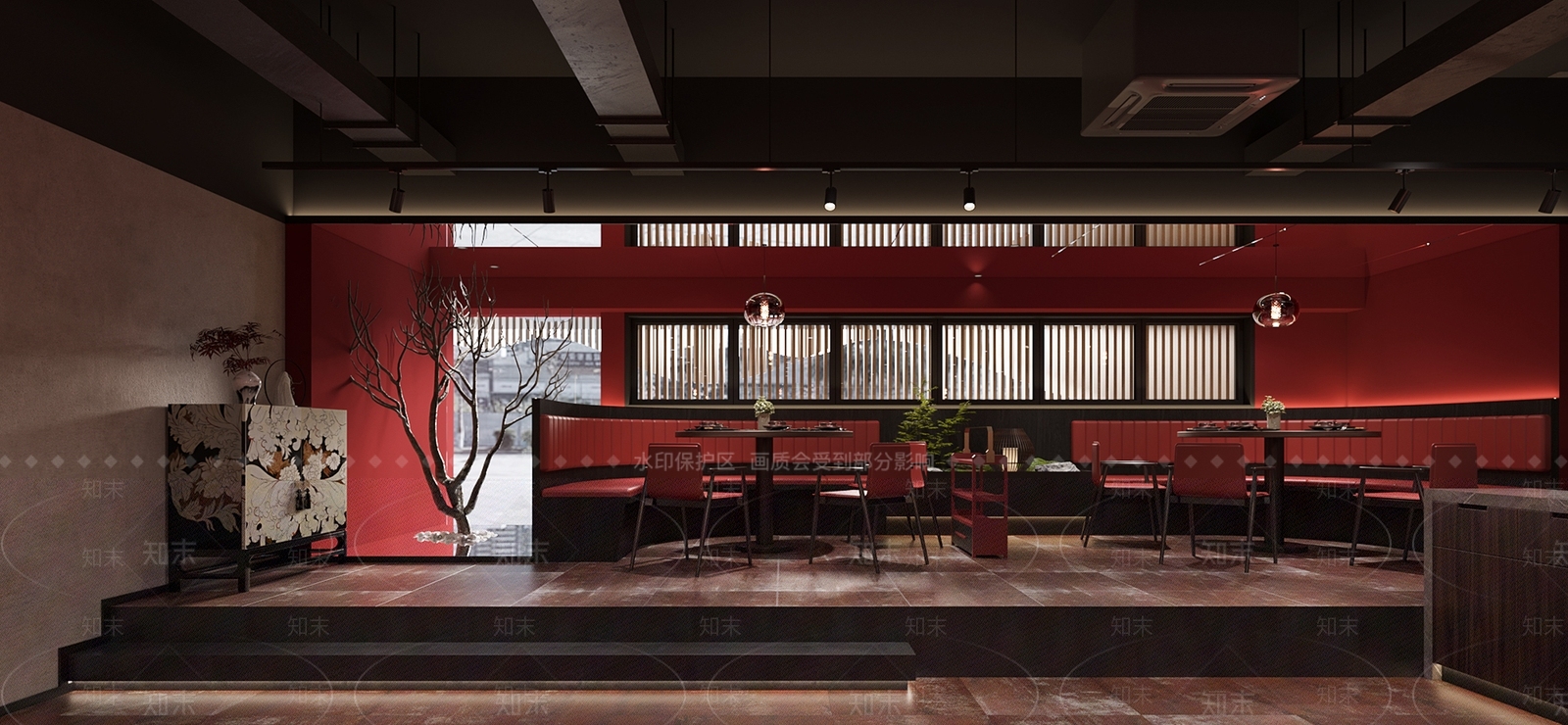 新中式火锅店3D模型下载【ID:1144106791】