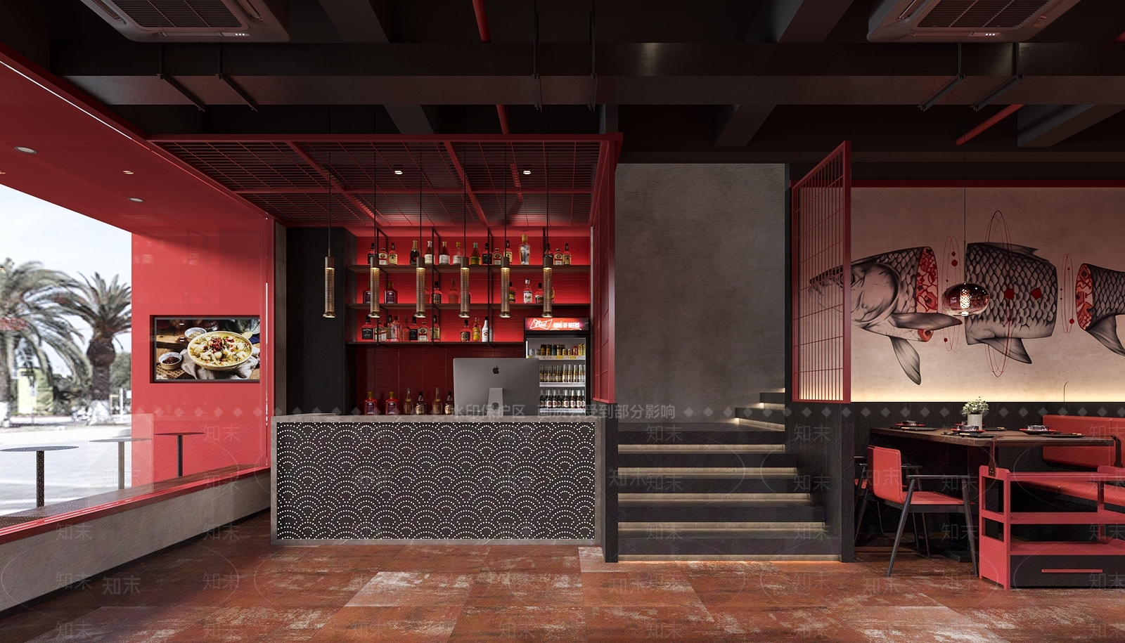 新中式火锅店3D模型下载【ID:1144107403】