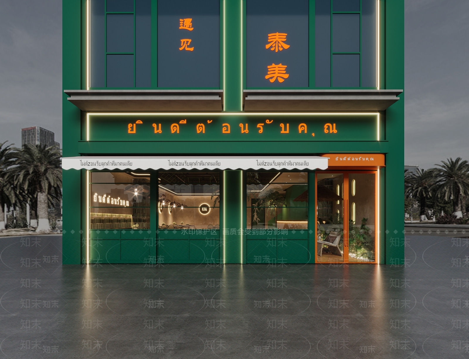 现代门头门面3D模型下载【ID:1144116335】