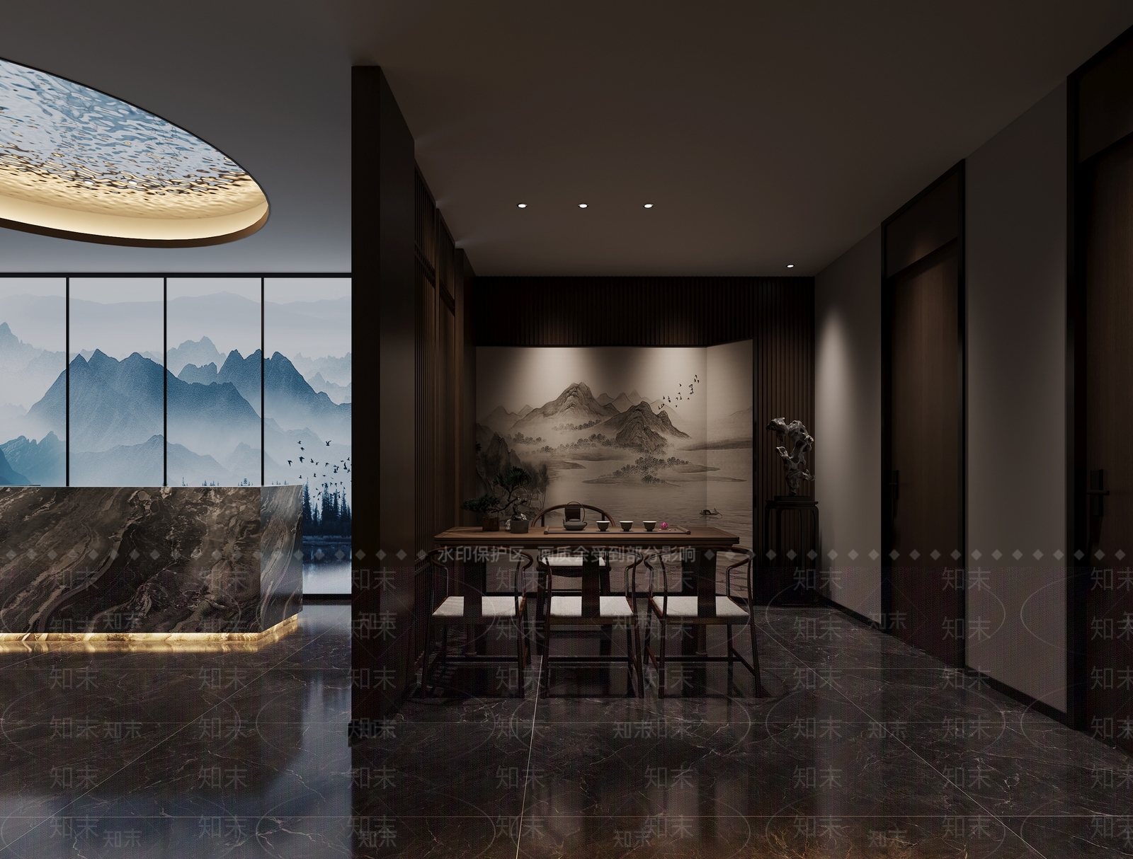 现代洗浴中心3D模型下载【ID:1144117614】