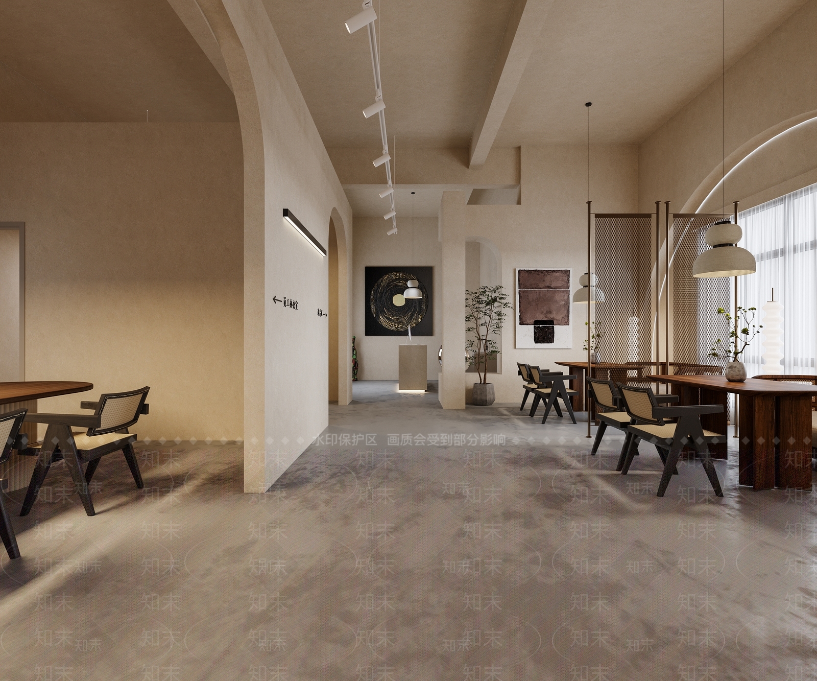 侘寂咖啡厅3D模型下载【ID:1214000303】