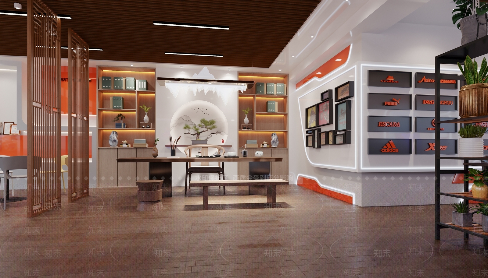 现代广告店3D模型下载【ID:1144121552】