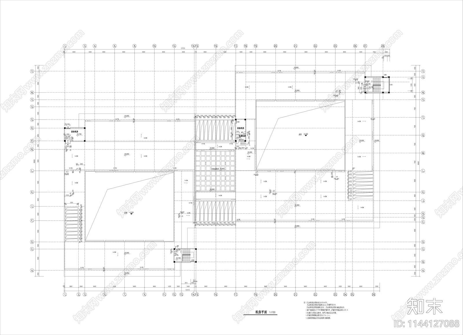 某大学教学楼建筑cad施工图下载【ID:1144127088】