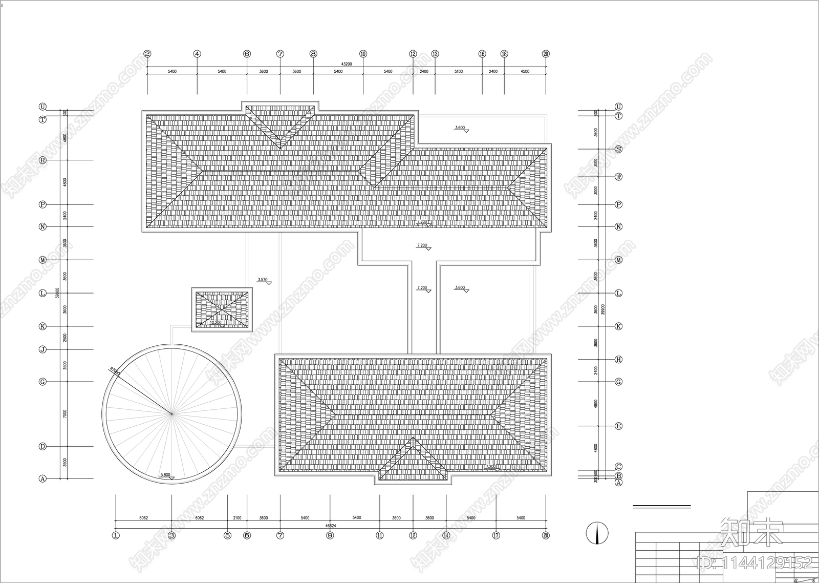 幼儿园建筑cad施工图下载【ID:1144129152】