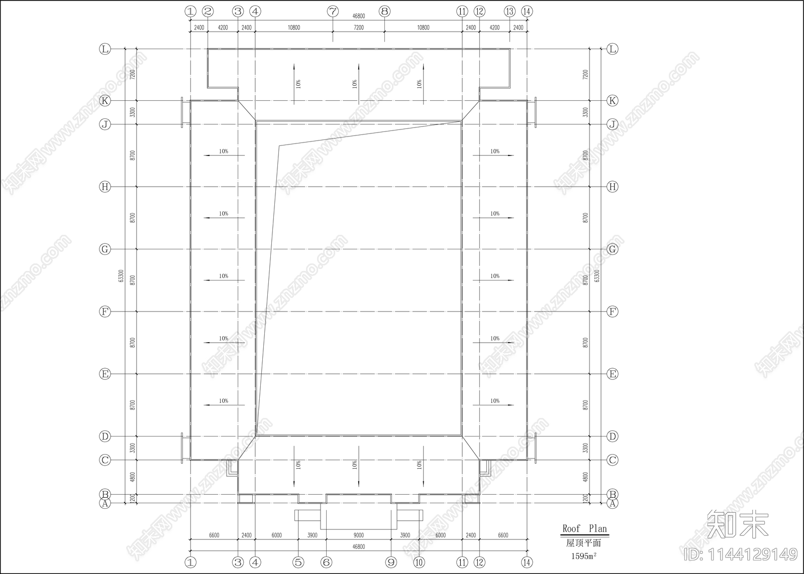 中学建筑cad施工图下载【ID:1144129149】