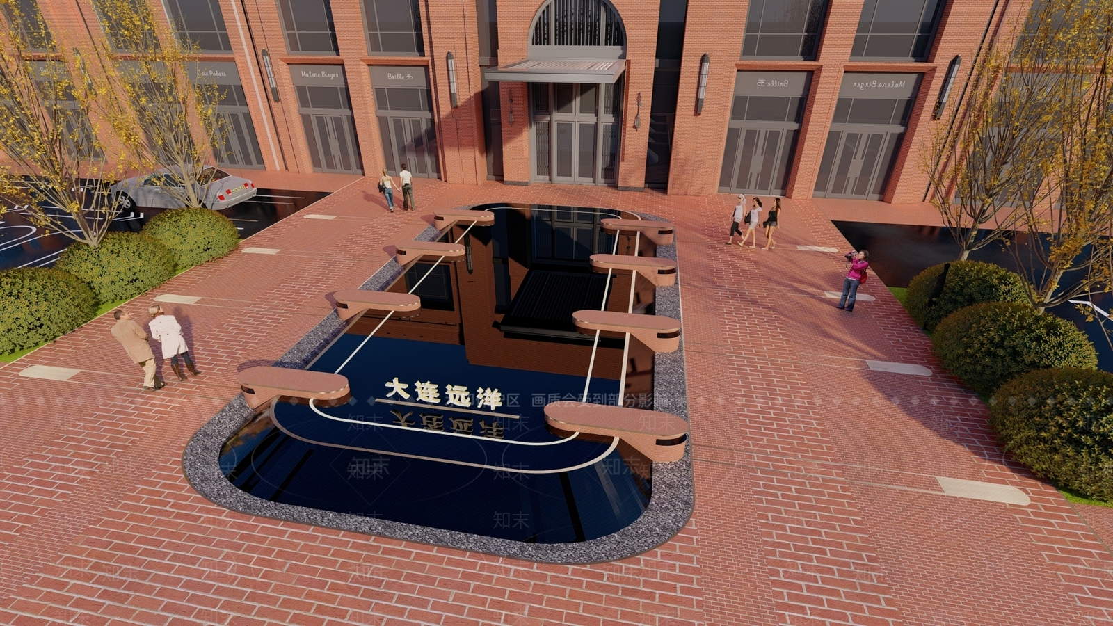 现代红砖文化艺术中心SU模型下载【ID:1144129208】