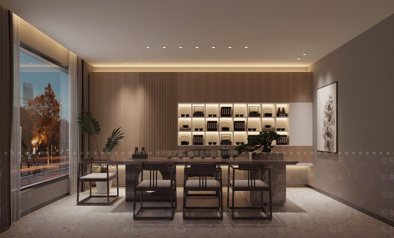现代茶叶店3D模型下载【ID:1214000901】