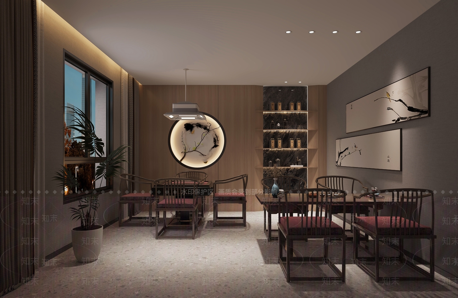 现代茶叶店3D模型下载【ID:1214000901】