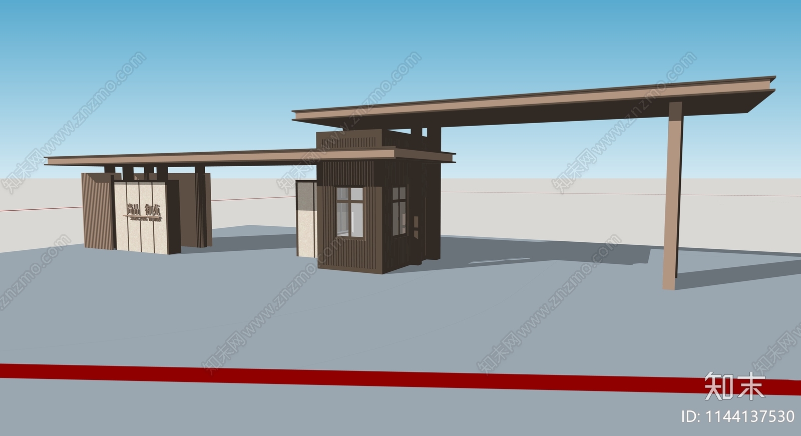 框架结构大门施工图下载【ID:1144137530】