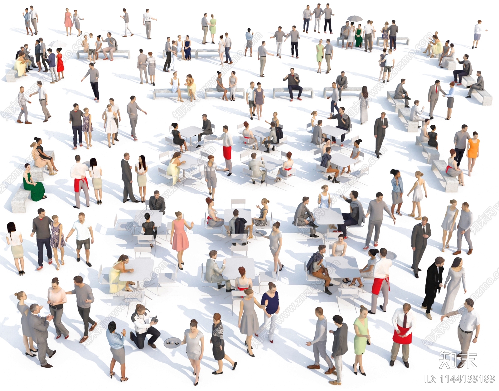 多人3D模型下载【ID:1144139189】_知末3d模型网