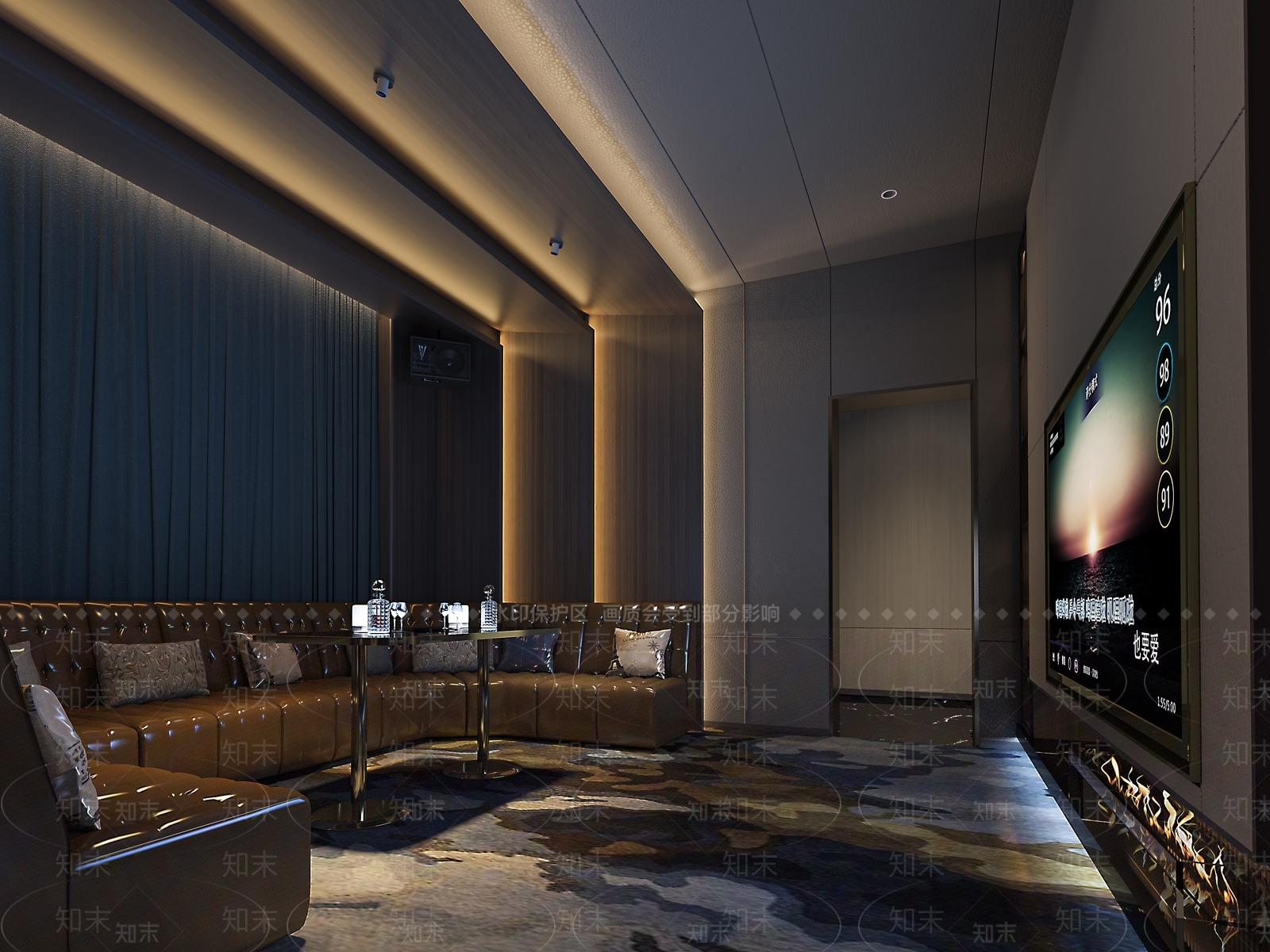 现代影音室3D模型下载【ID:1214001515】