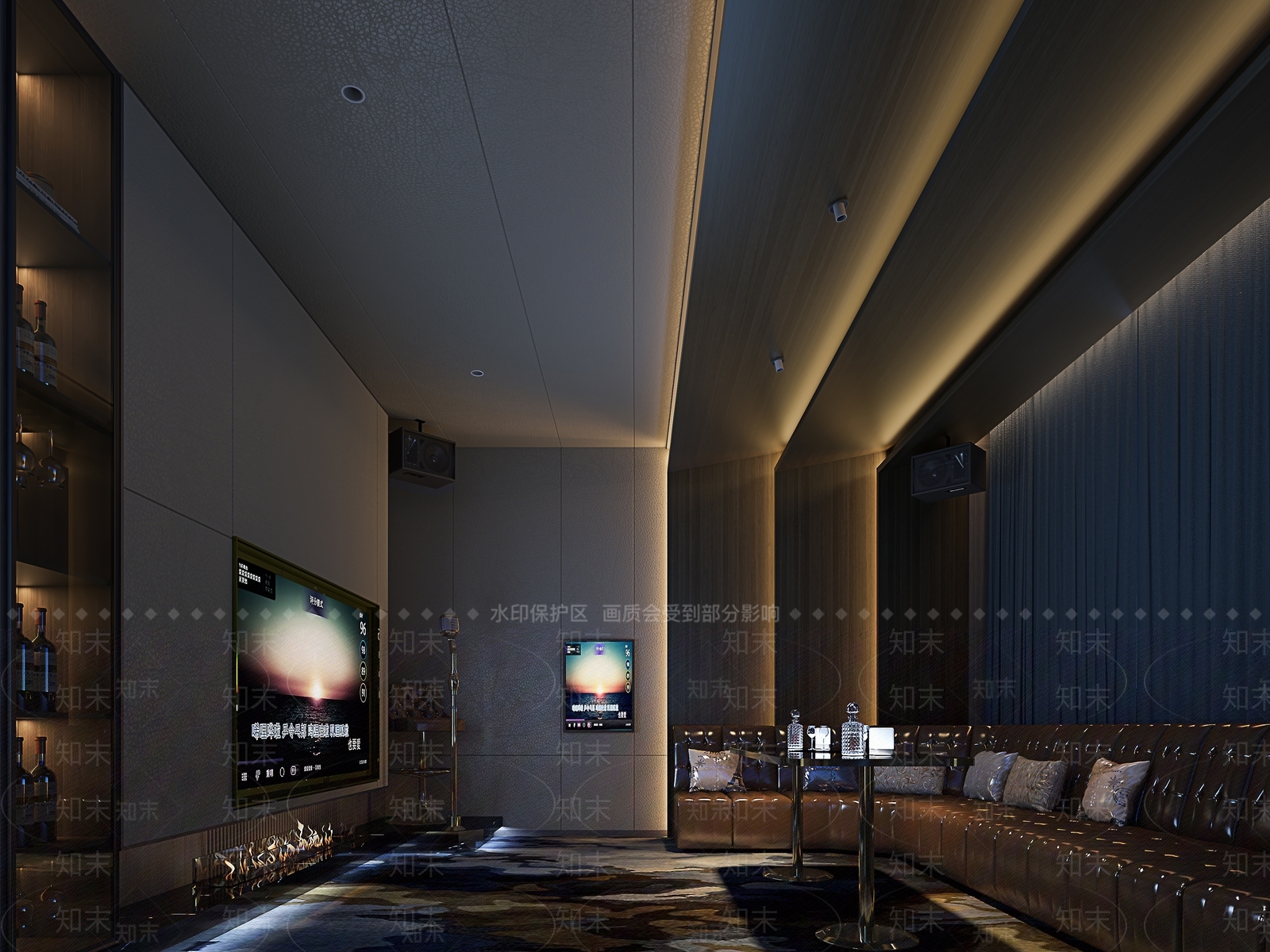 现代影音室3D模型下载【ID:1214001515】