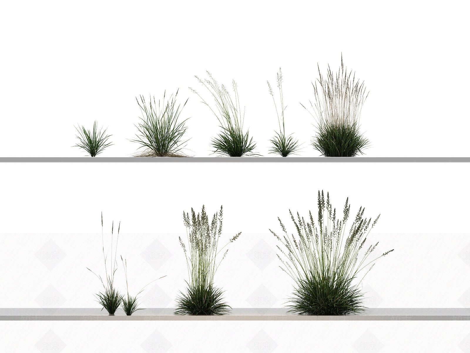 绿植组合3D模型下载【ID:1144141593】