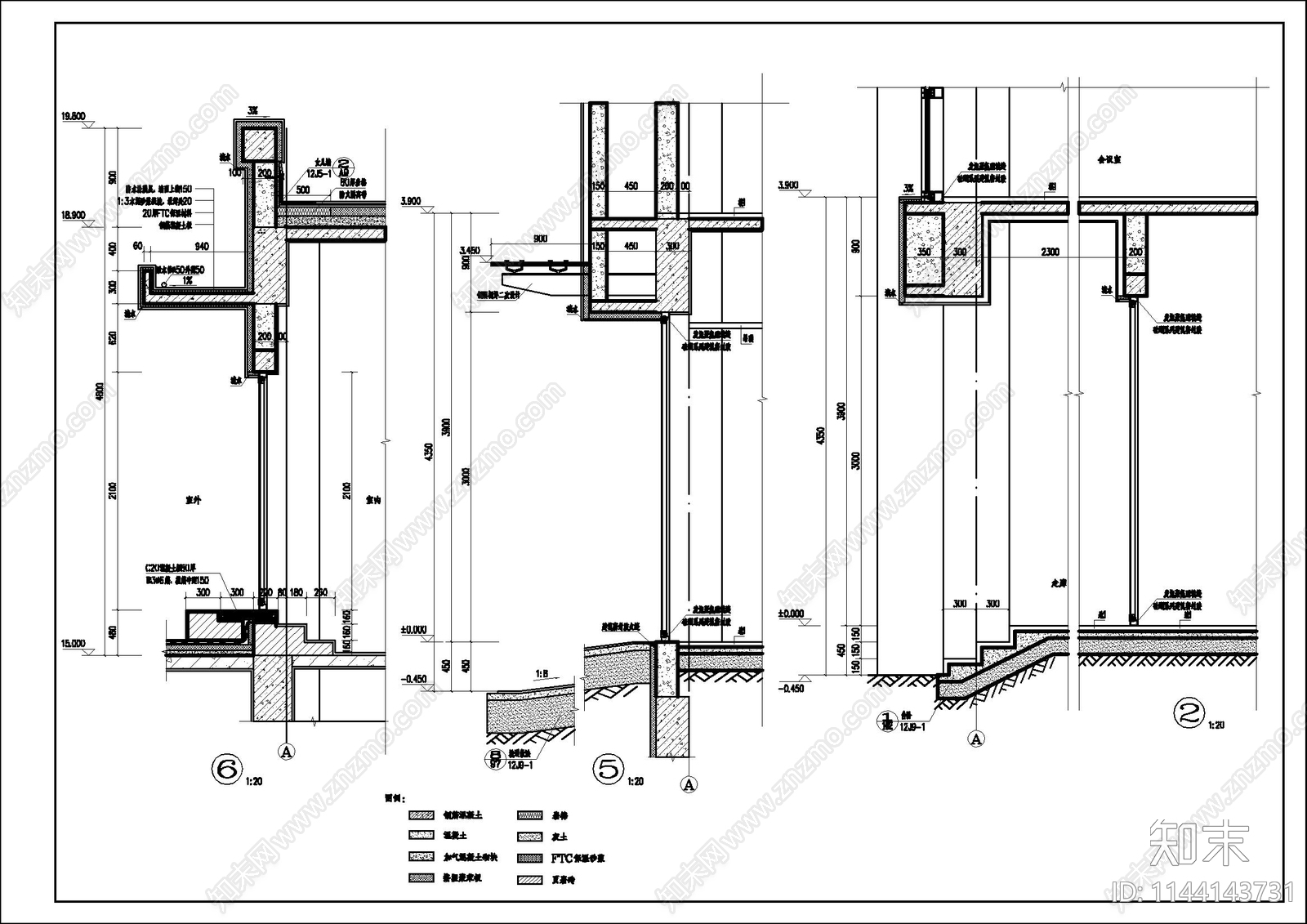某厂区办公楼建筑cad施工图下载【ID:1144143731】
