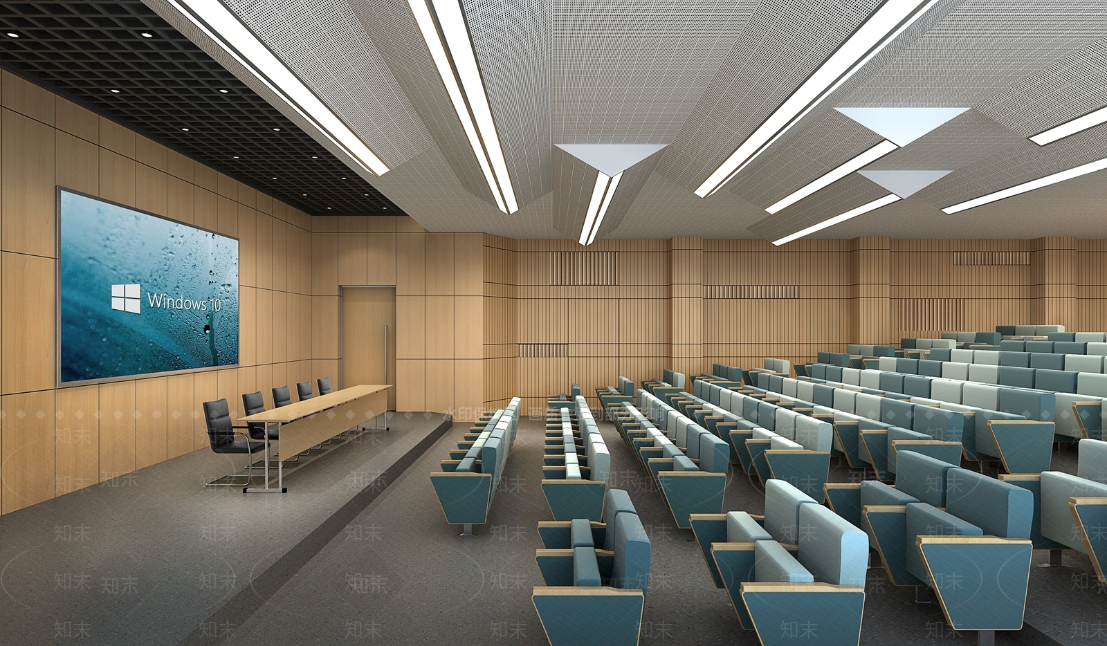现代简约报告厅3D模型下载【ID:1144145726】