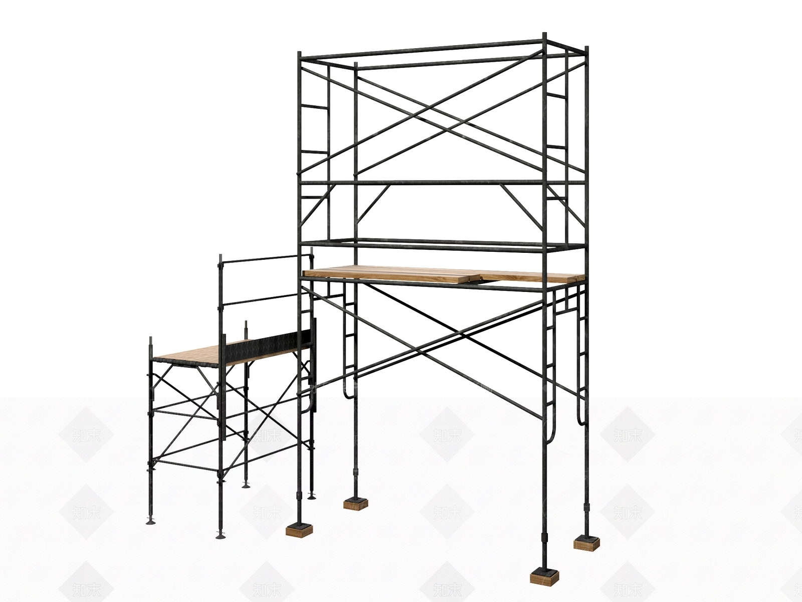 施工脚手架3D模型下载【ID:1144149990】