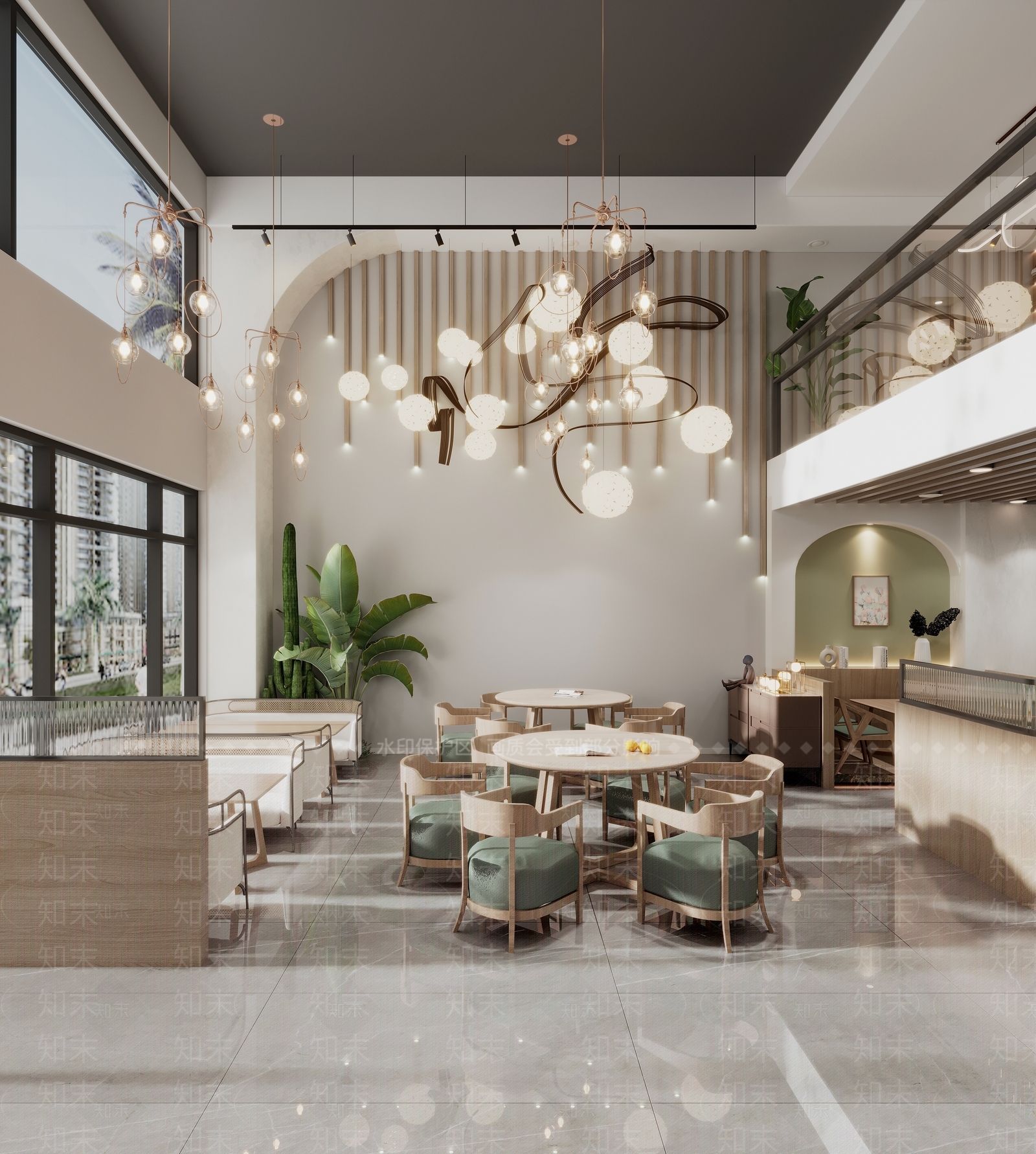 现代茶餐厅3D模型下载【ID:1144153205】