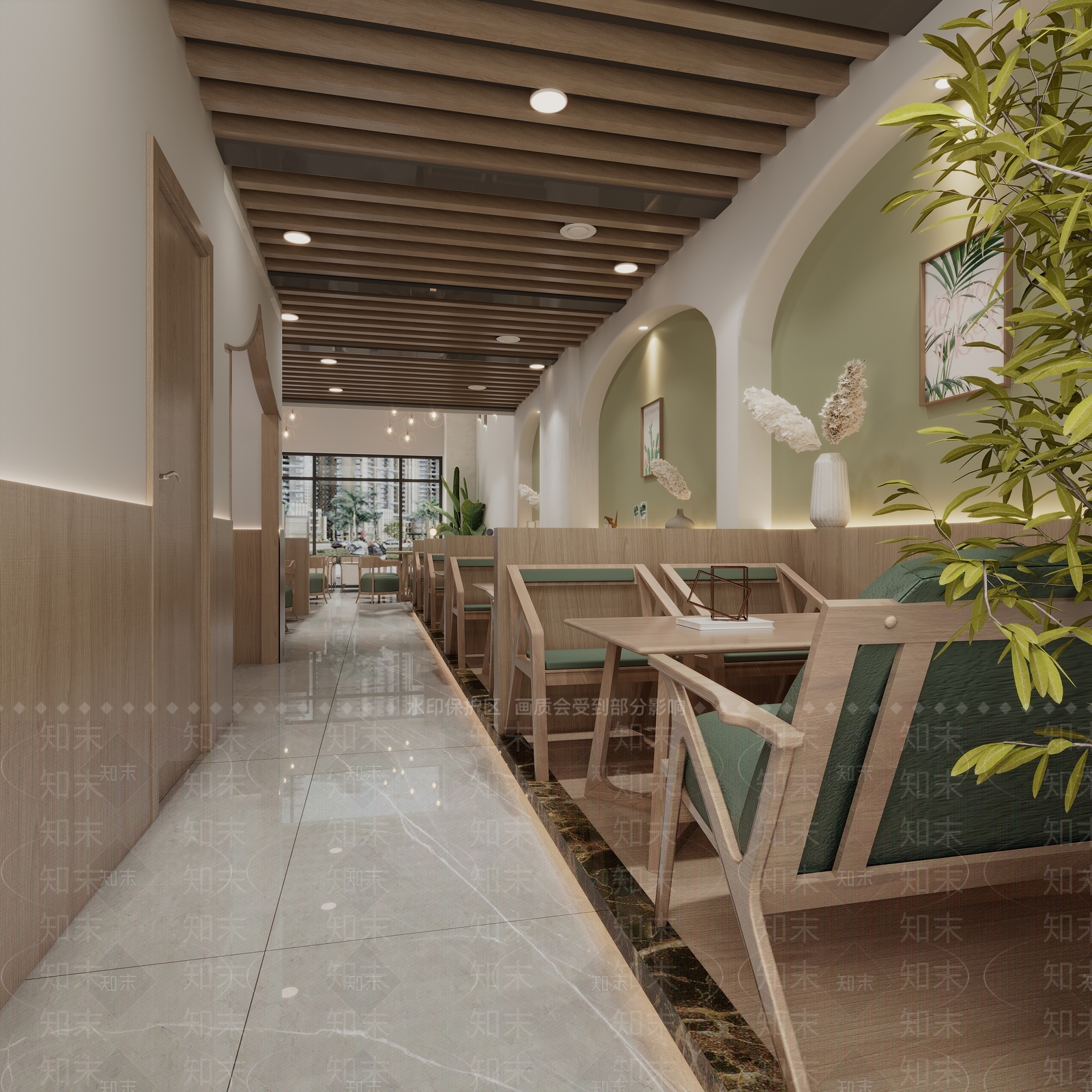 现代茶餐厅3D模型下载【ID:1144153205】