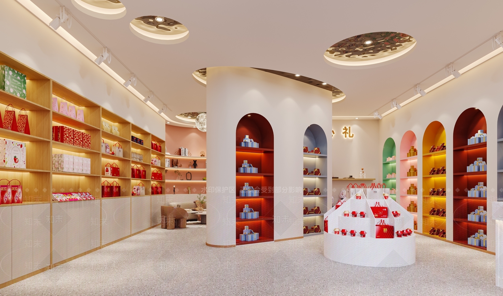 现代高档礼品店3D模型下载【ID:1144157994】
