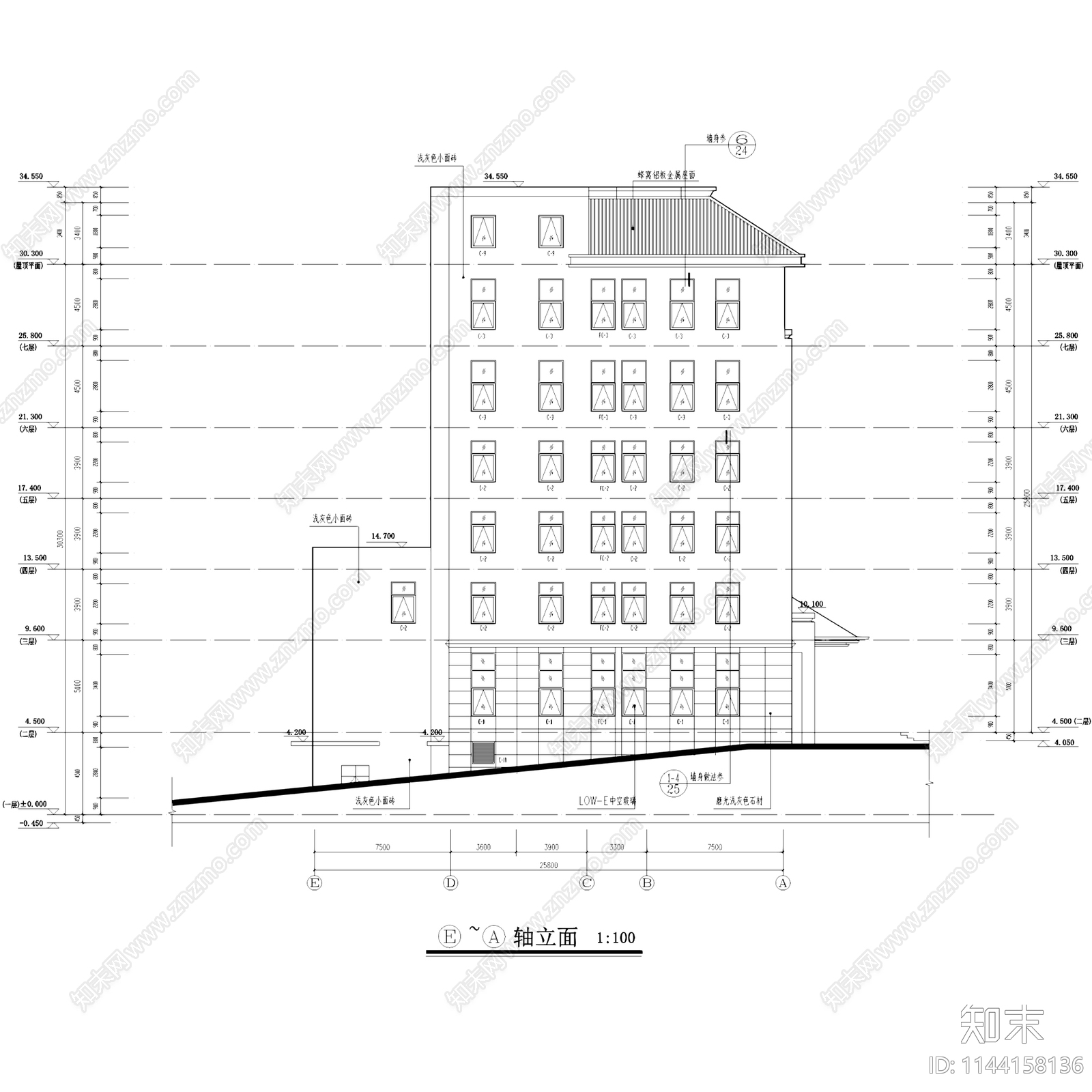 保康县中医院门诊住院综合楼建筑cad施工图下载【ID:1144158136】