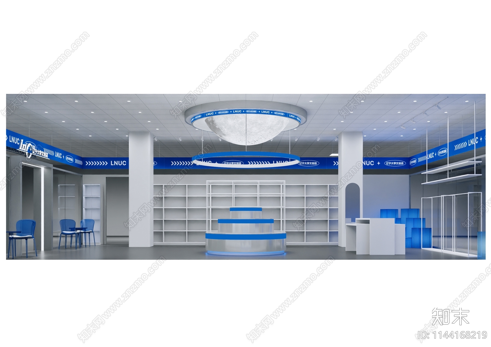 文创店展厅cad施工图下载【ID:1144168219】