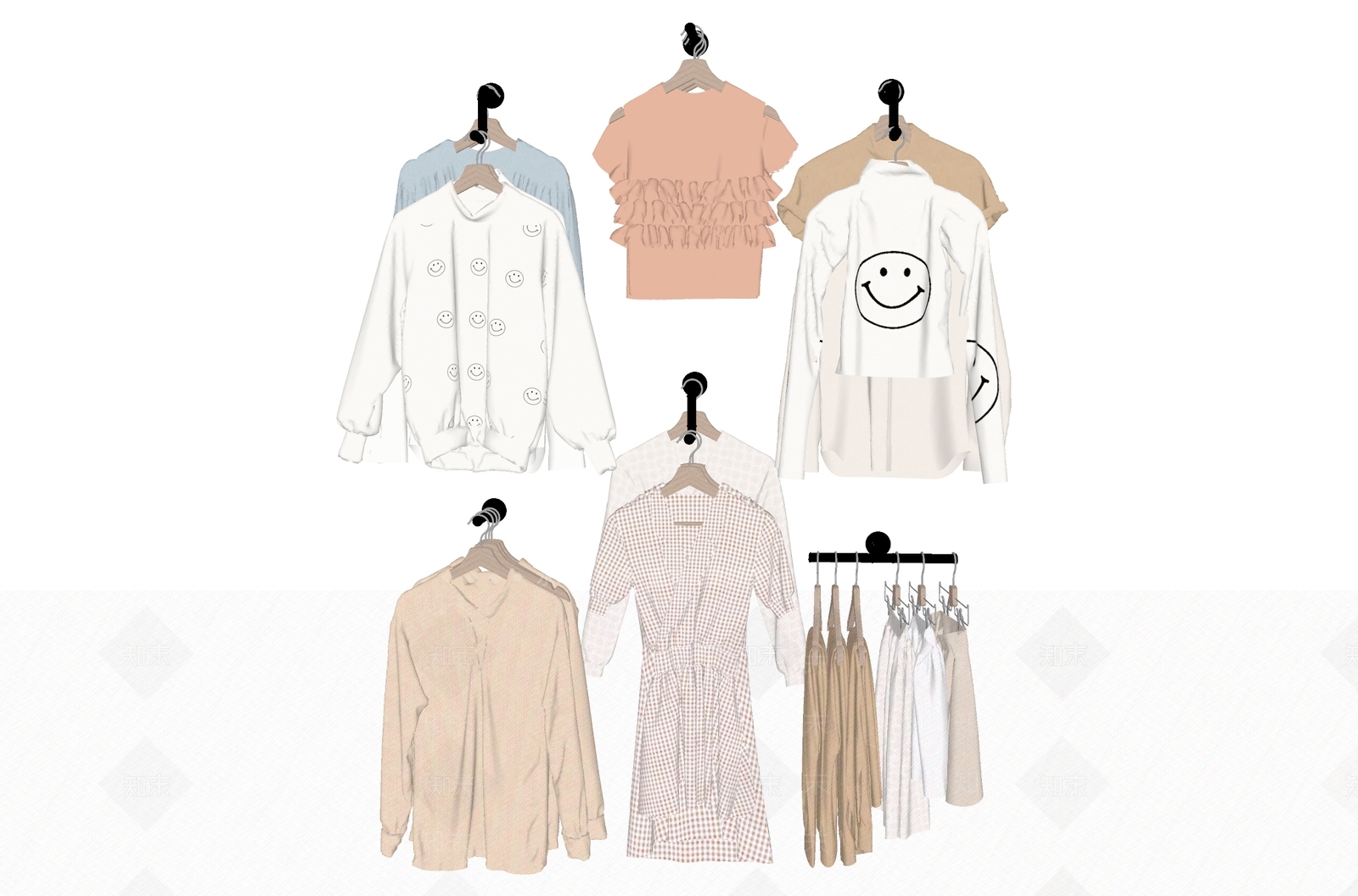 服装SU模型下载【ID:1144171588】