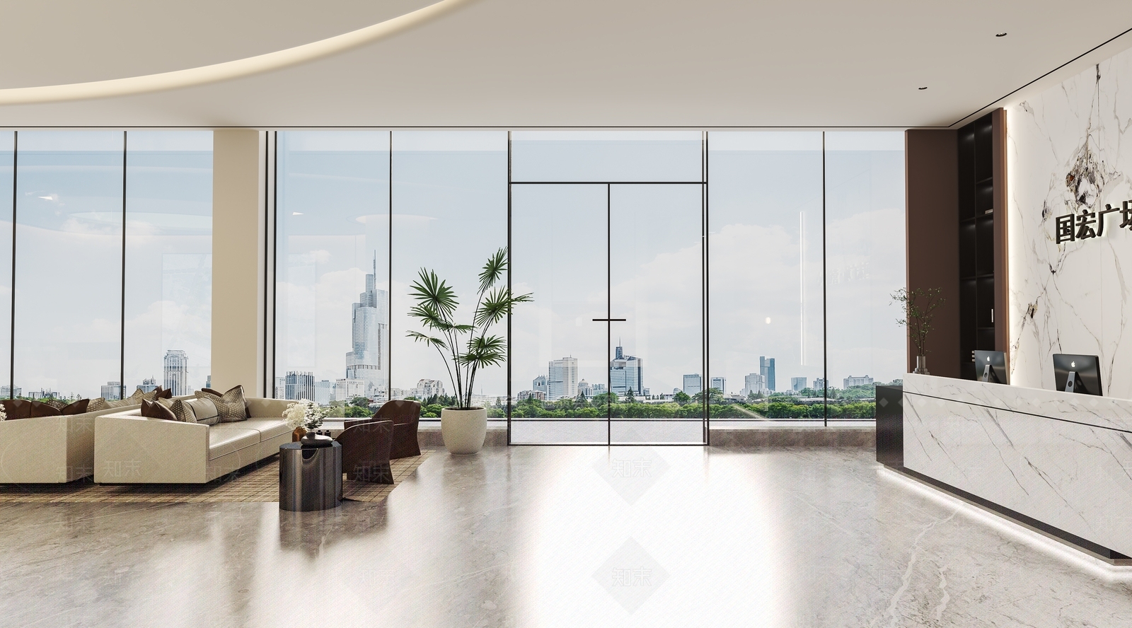 现代售楼处3D模型下载【ID:1144174203】