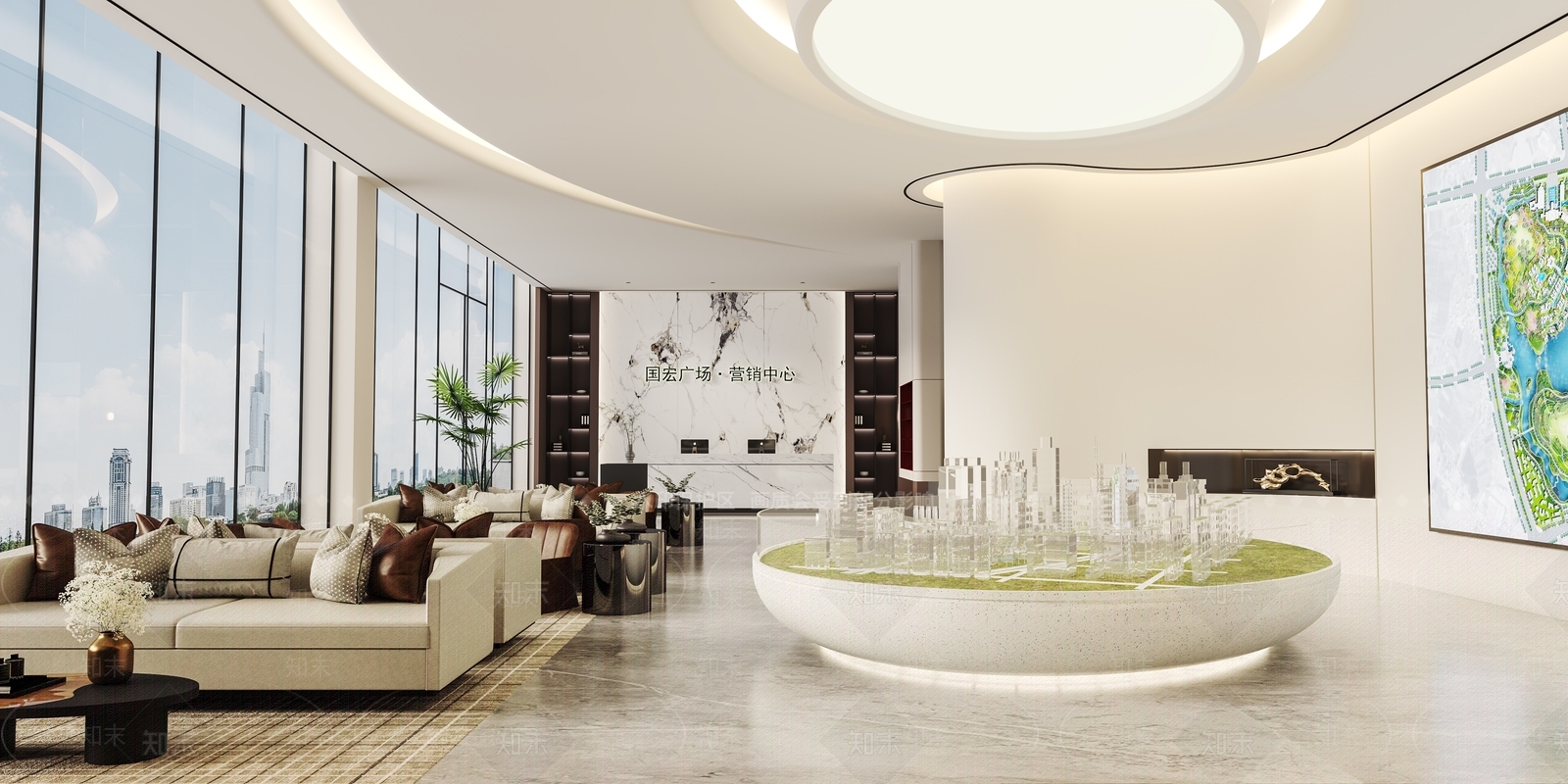 现代售楼处3D模型下载【ID:1144174545】