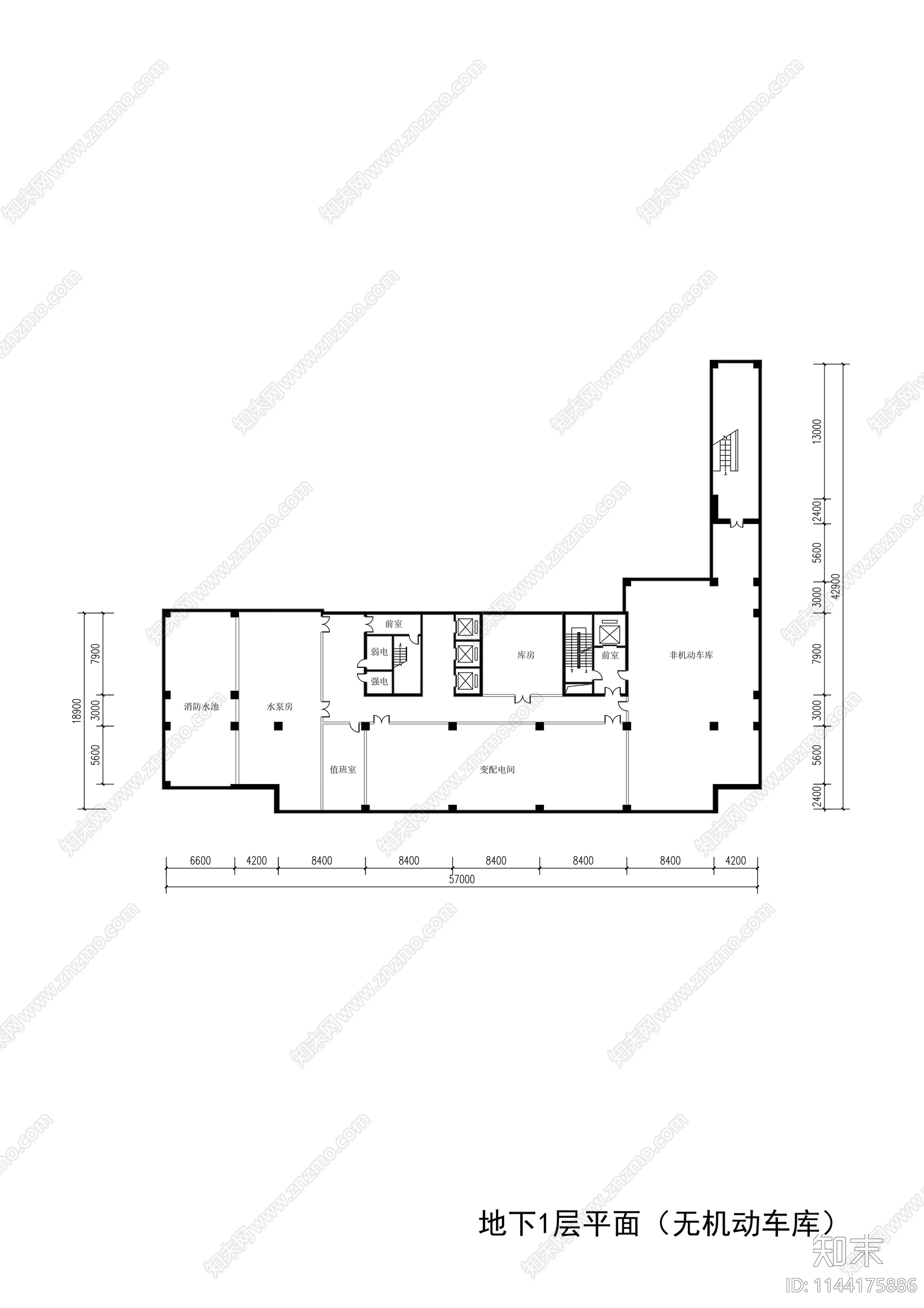 学校理工楼建筑cad施工图下载【ID:1144175886】