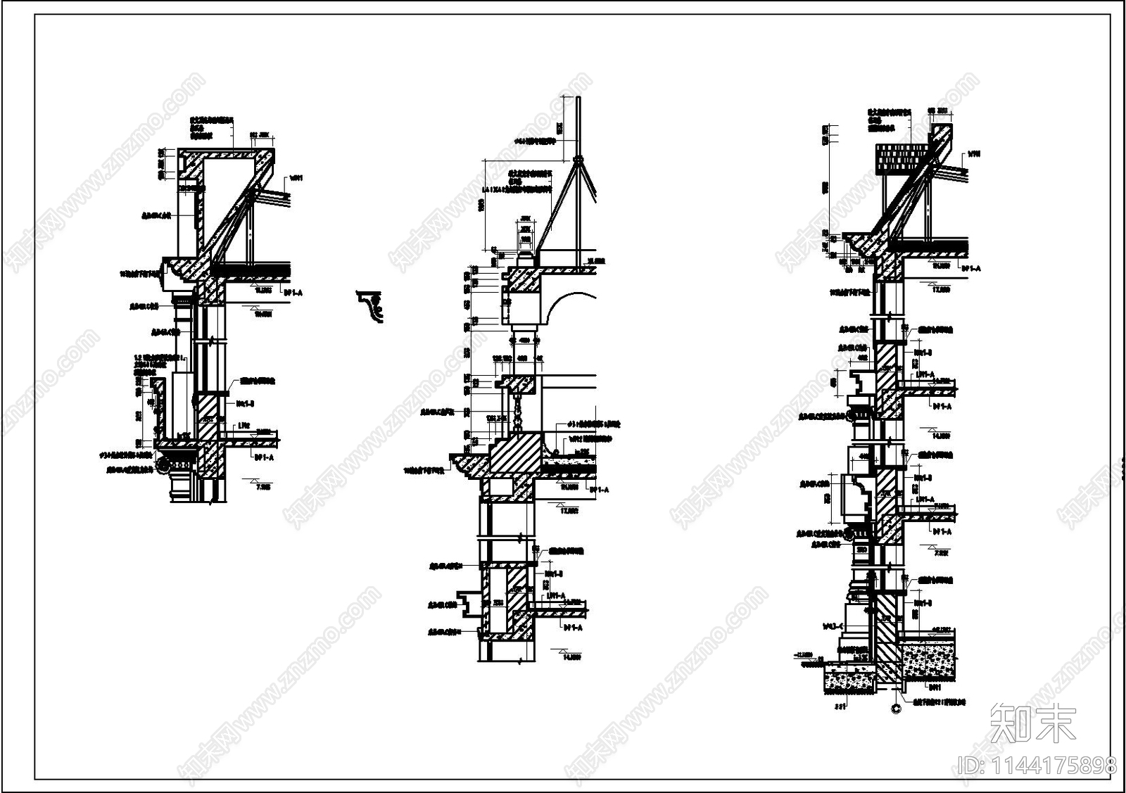 社保局综合办公楼建筑cad施工图下载【ID:1144175898】