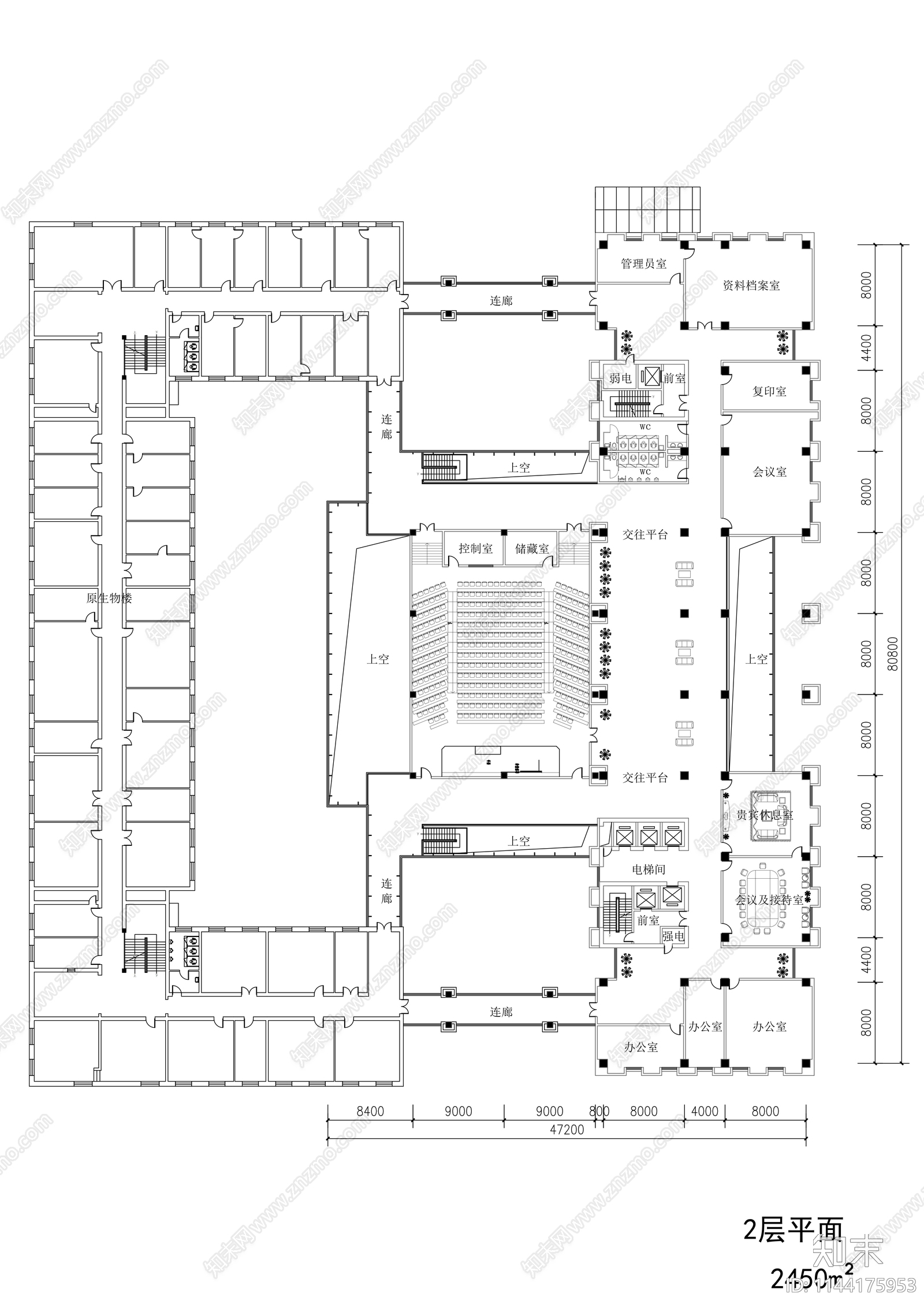 学校生物楼建筑cad施工图下载【ID:1144175953】