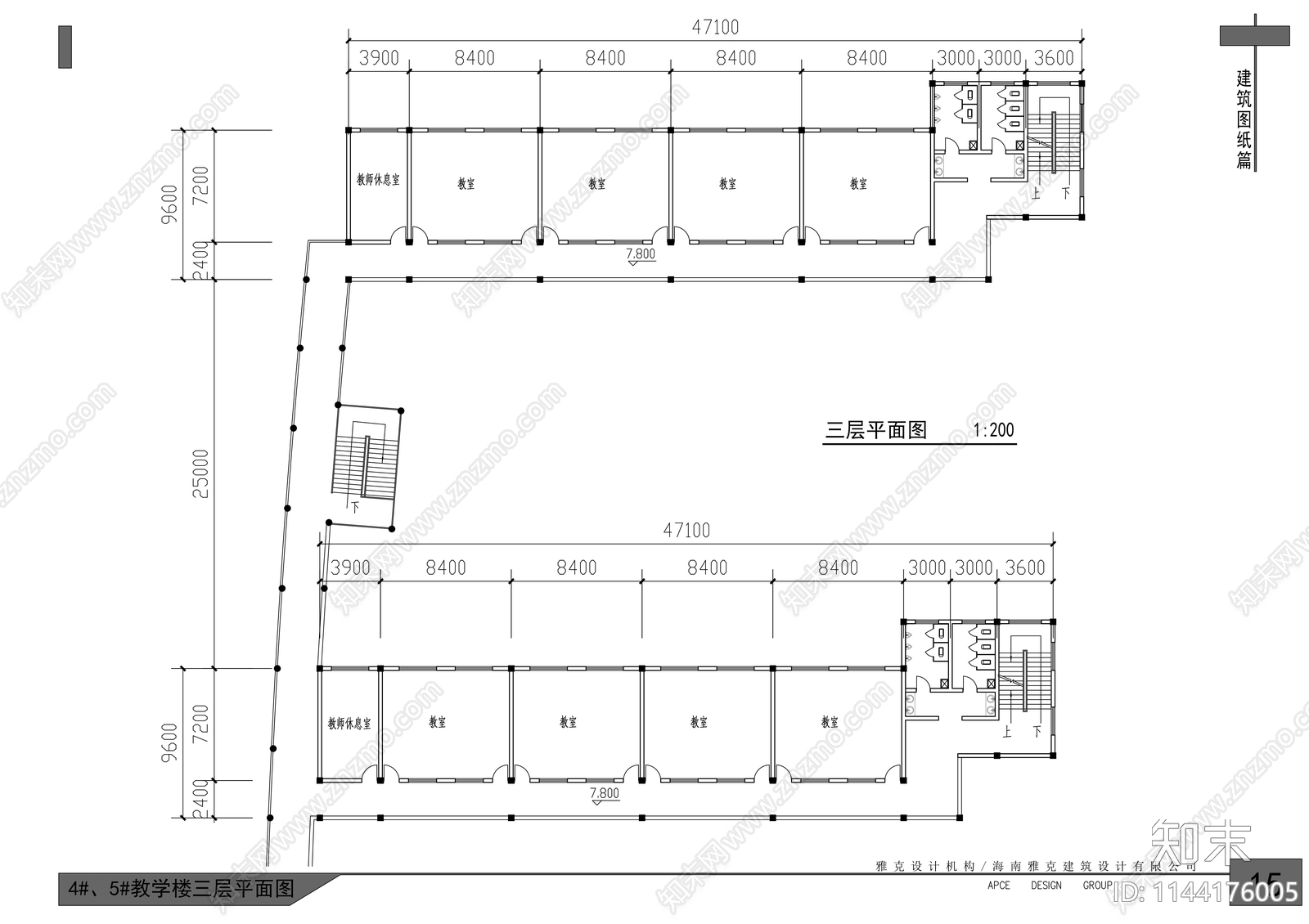 莱州市南苑学校规划建筑cad施工图下载【ID:1144176005】