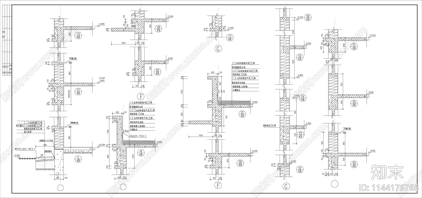 4层法院办公楼建筑cad施工图下载【ID:1144176766】